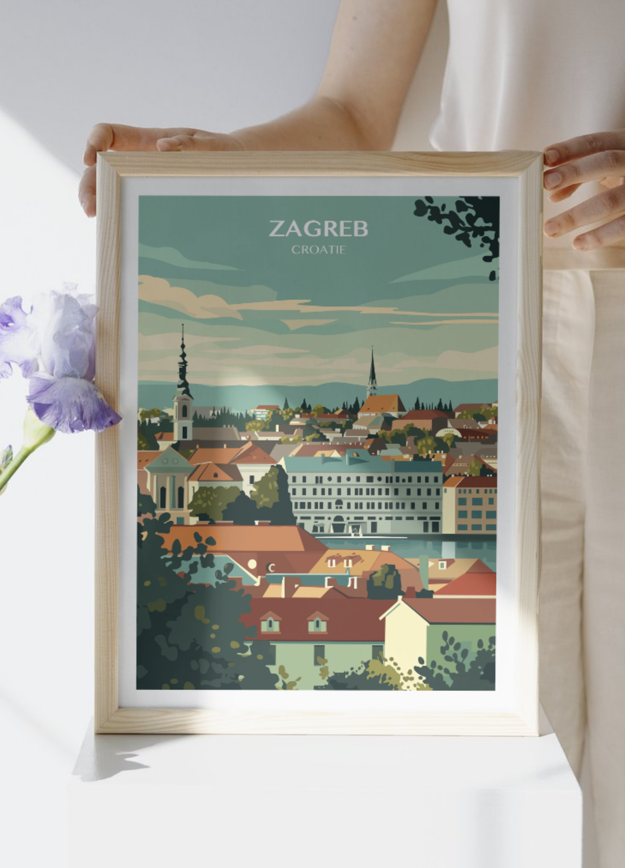 Affiche voyage à Zagreb 🇭🇷