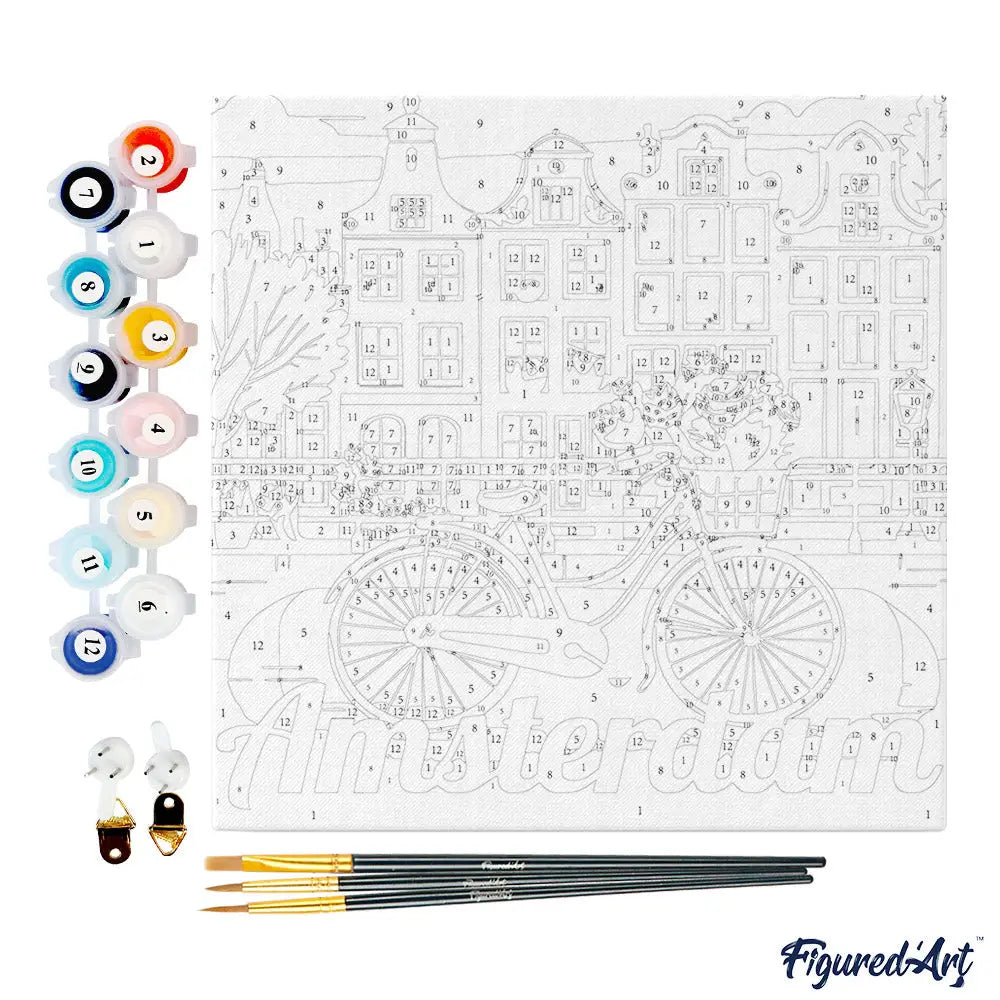 Peinture par numéros - Balade à Amsterdam