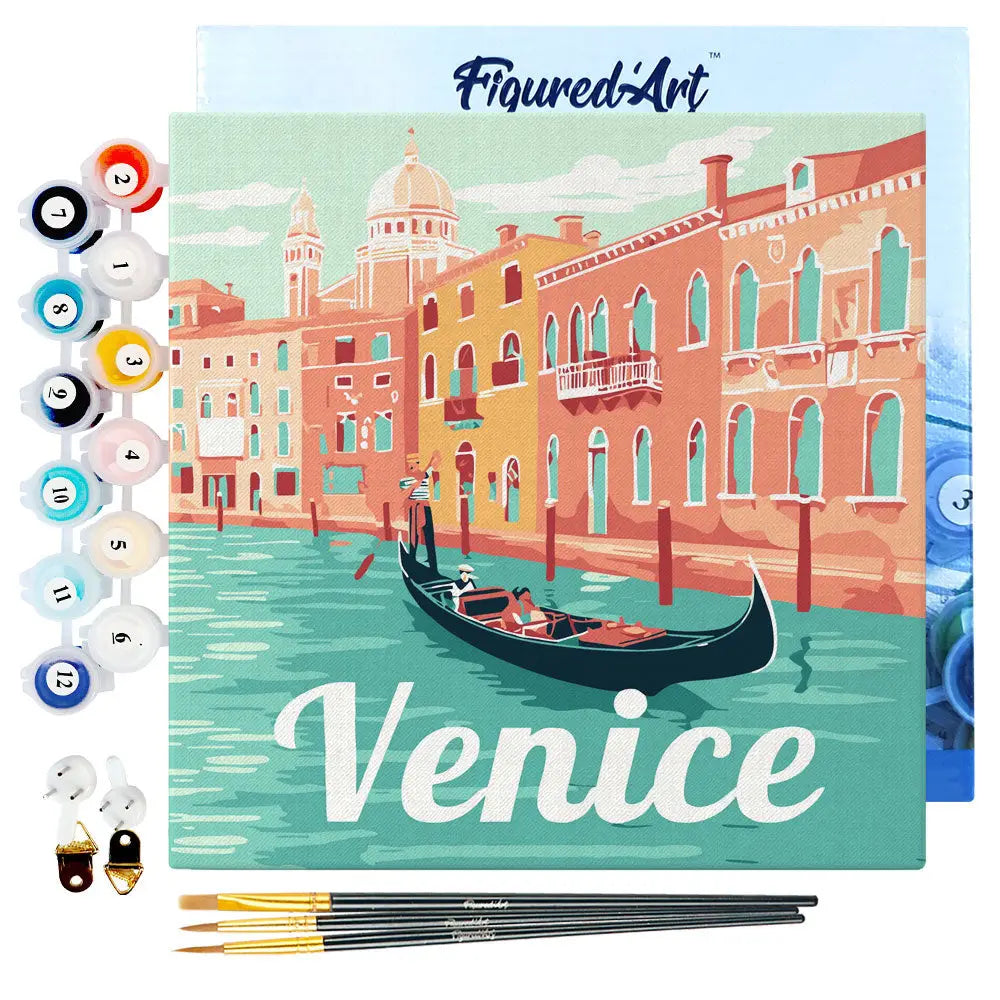 Peinture par numéros - Gondoles à Venise