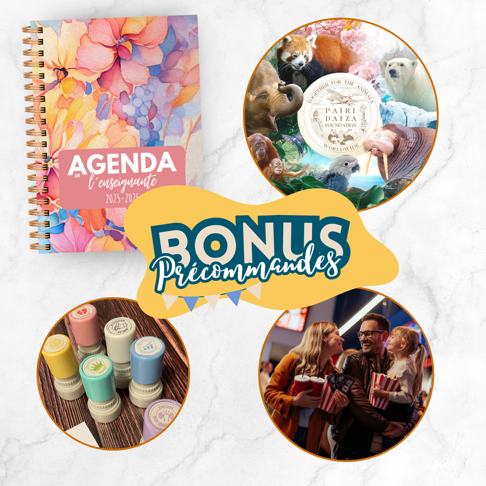 Les précommandes de l'agenda - Récompenses bonus