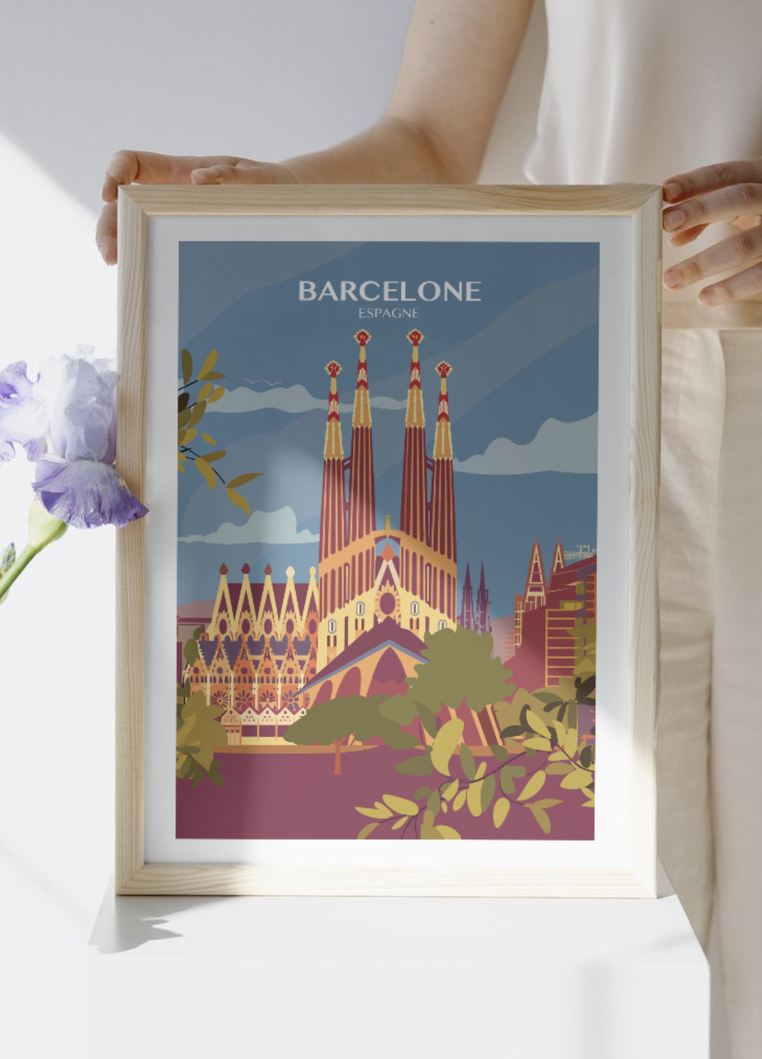 Affiche voyage à Barcelone 🇪🇸