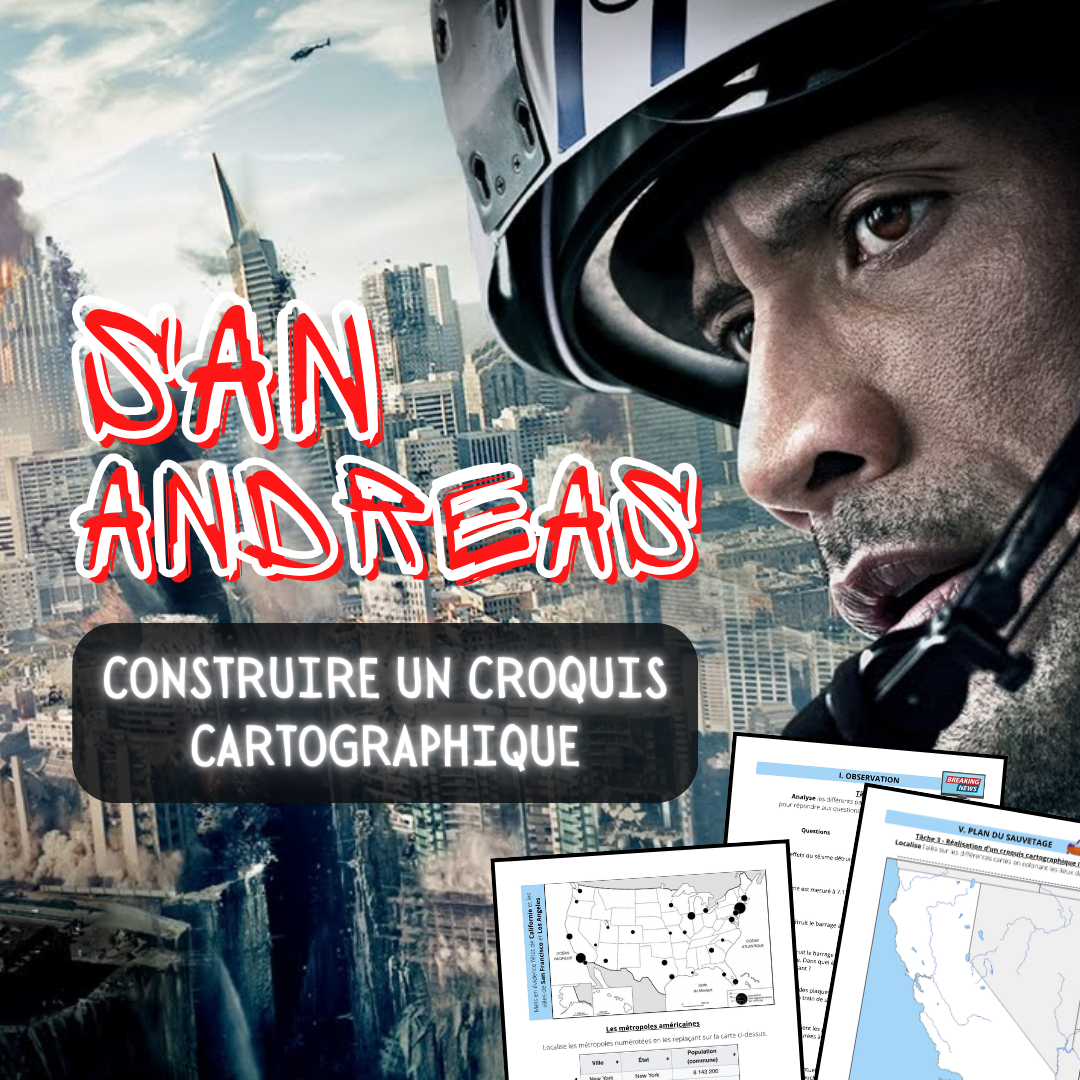 Croquis cartographique - San Andreas