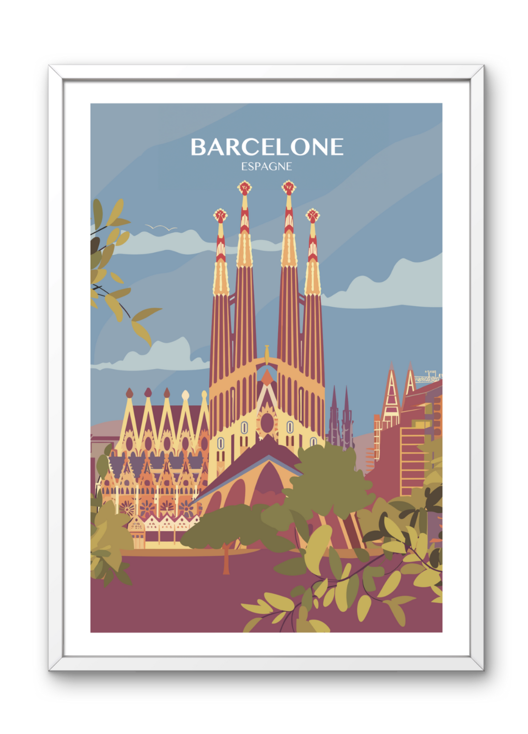 Affiche voyage à Barcelone 🇪🇸