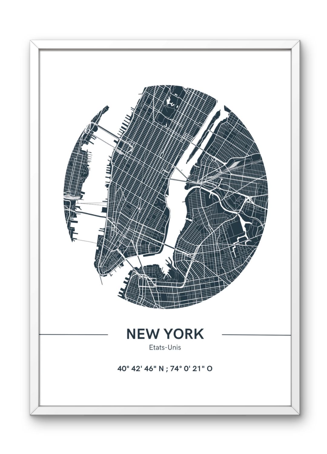 Affiche Plan de New York