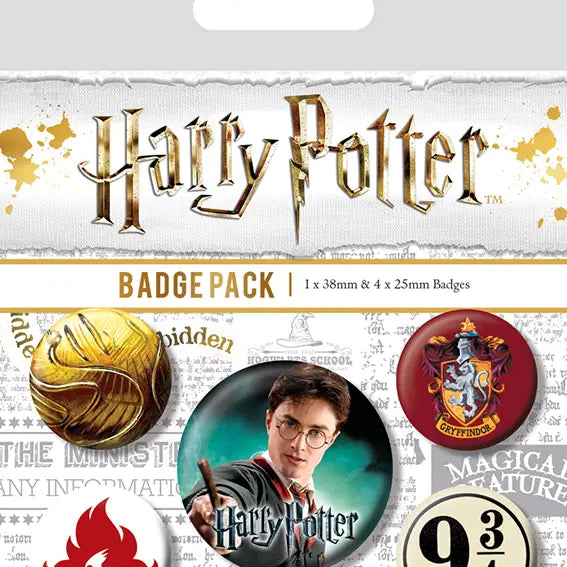 Harry Potter - Pack de badges Gryffondor