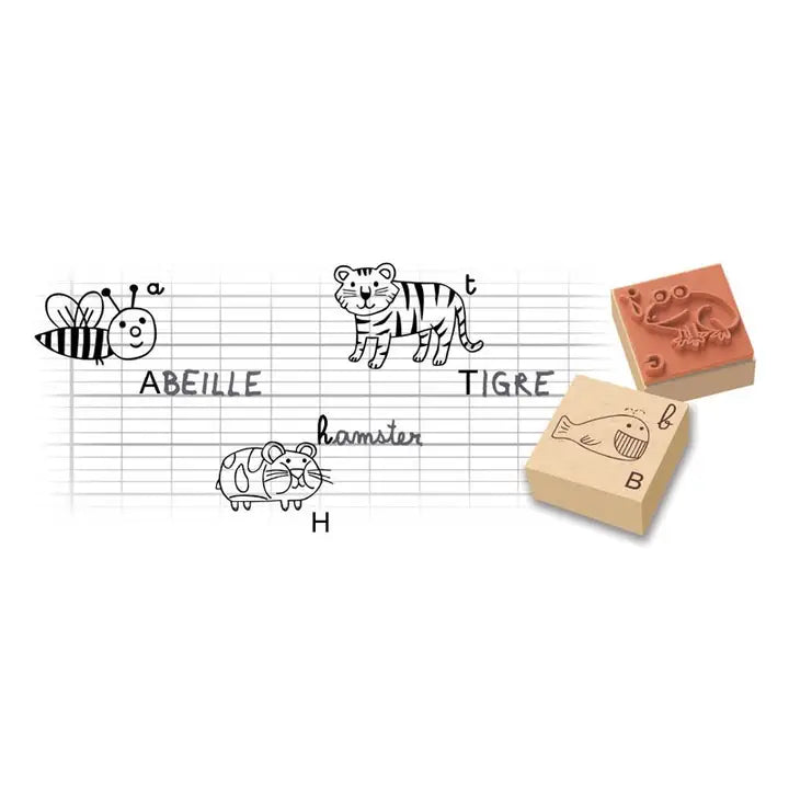 Encreurs bois - L'alphabet des animaux