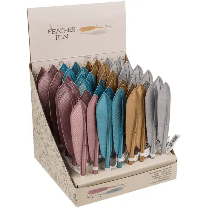 Stylo à pointe fine - Plume colorée