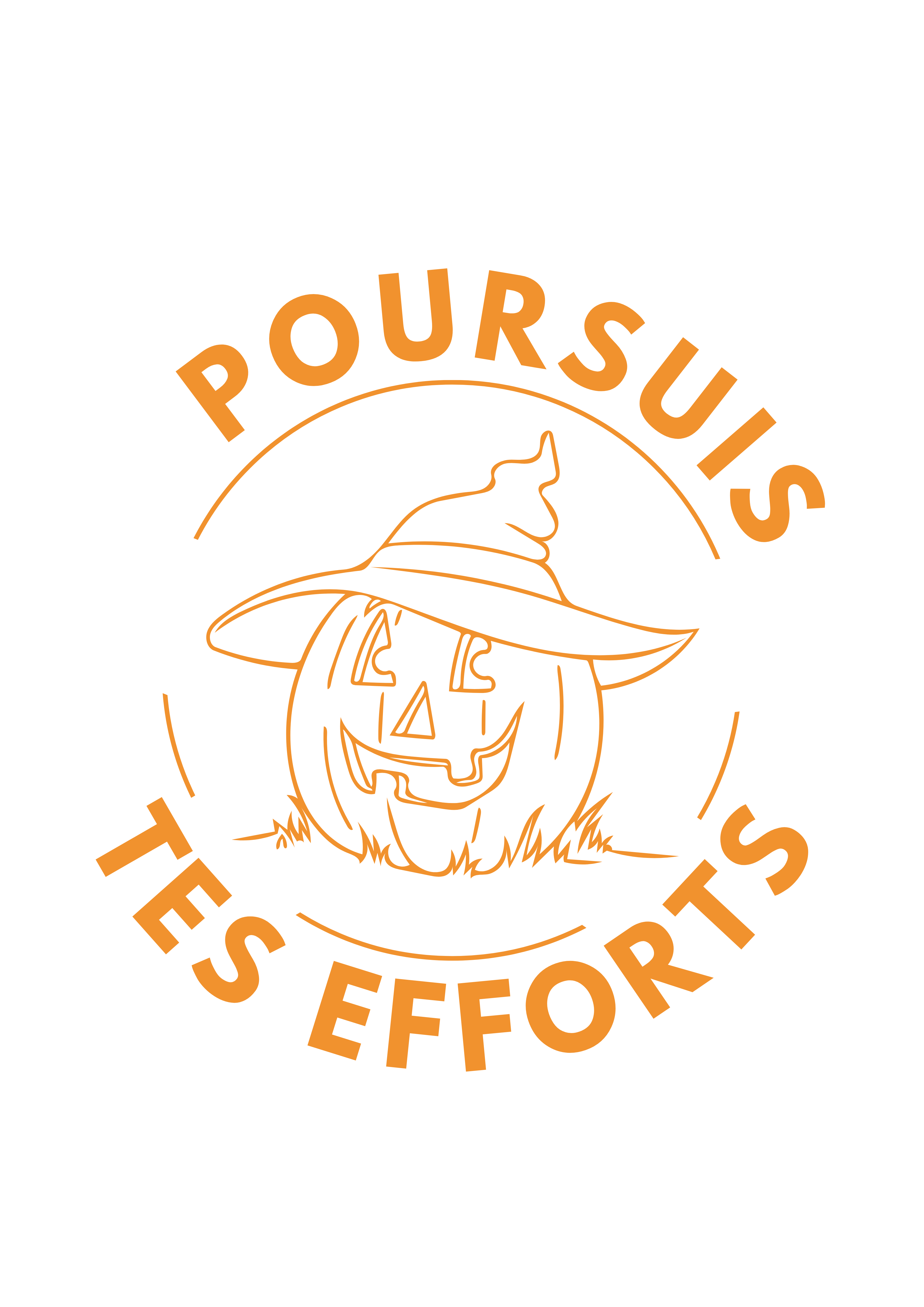 Tampon auto-encreur 78 - Poursuis tes efforts (Halloween)