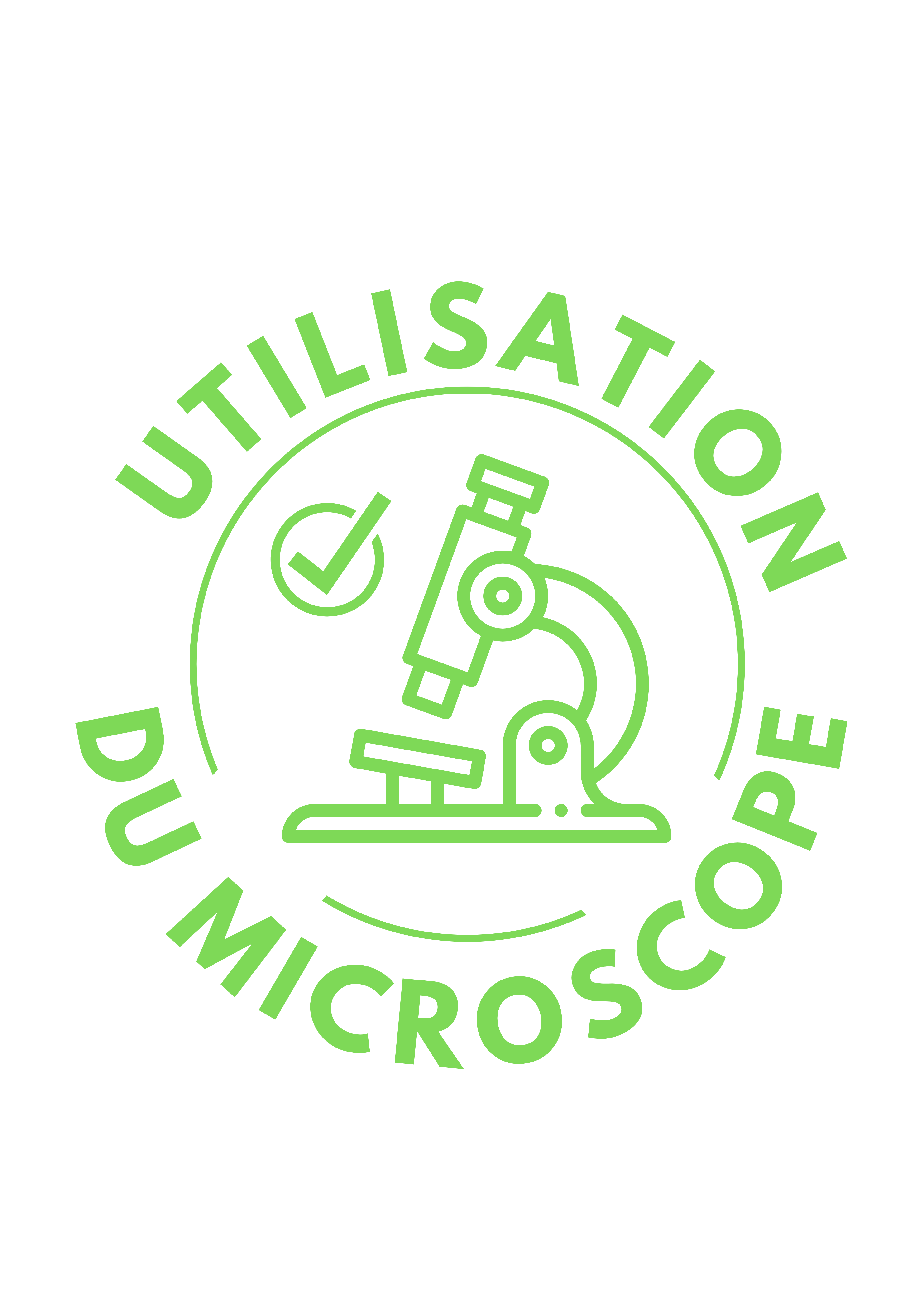 Tampon auto-encreur 79 - Utilisation du microscope