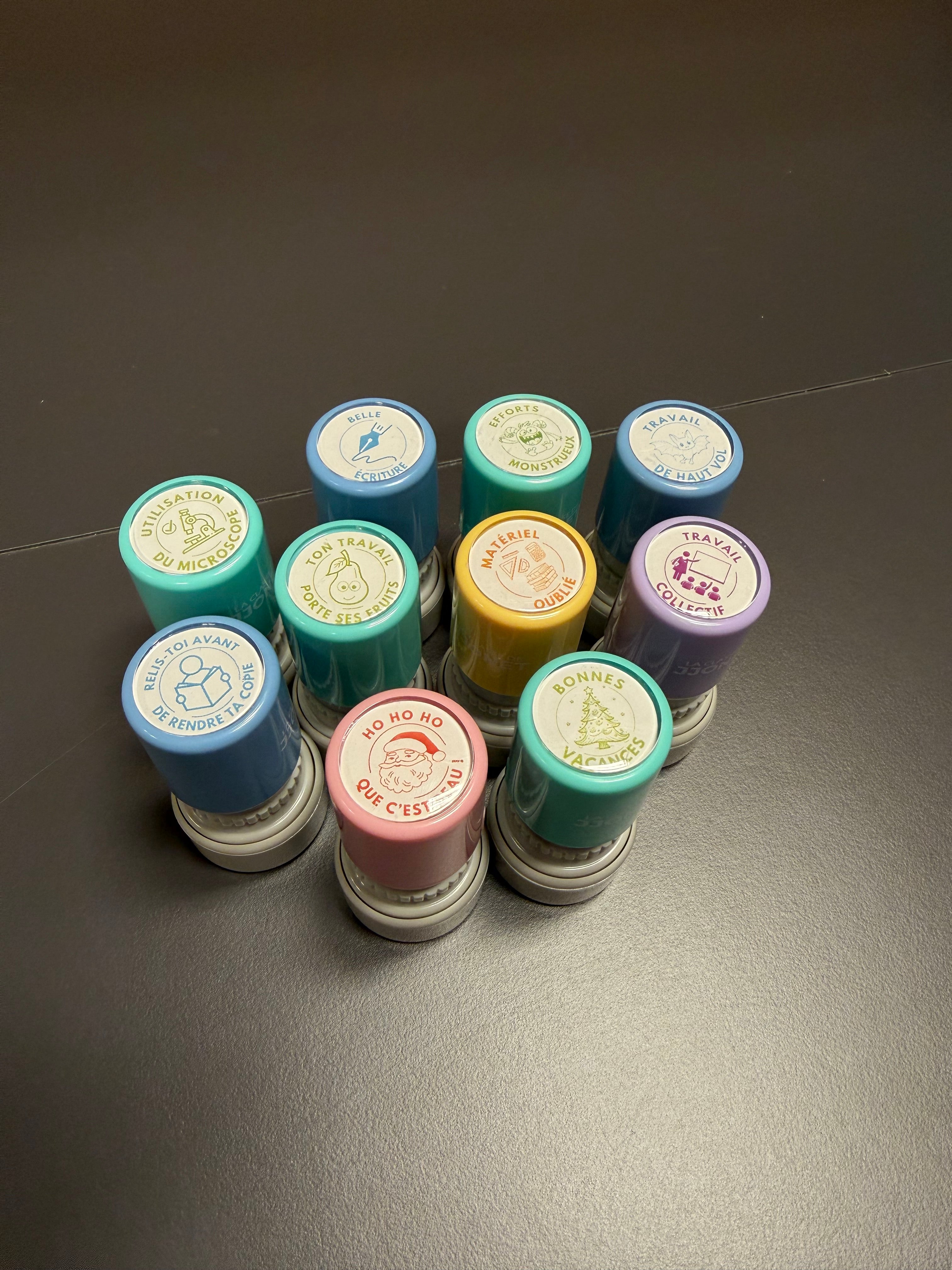 Tampon auto-encreur 57 - Bonnes vacances (Noël)