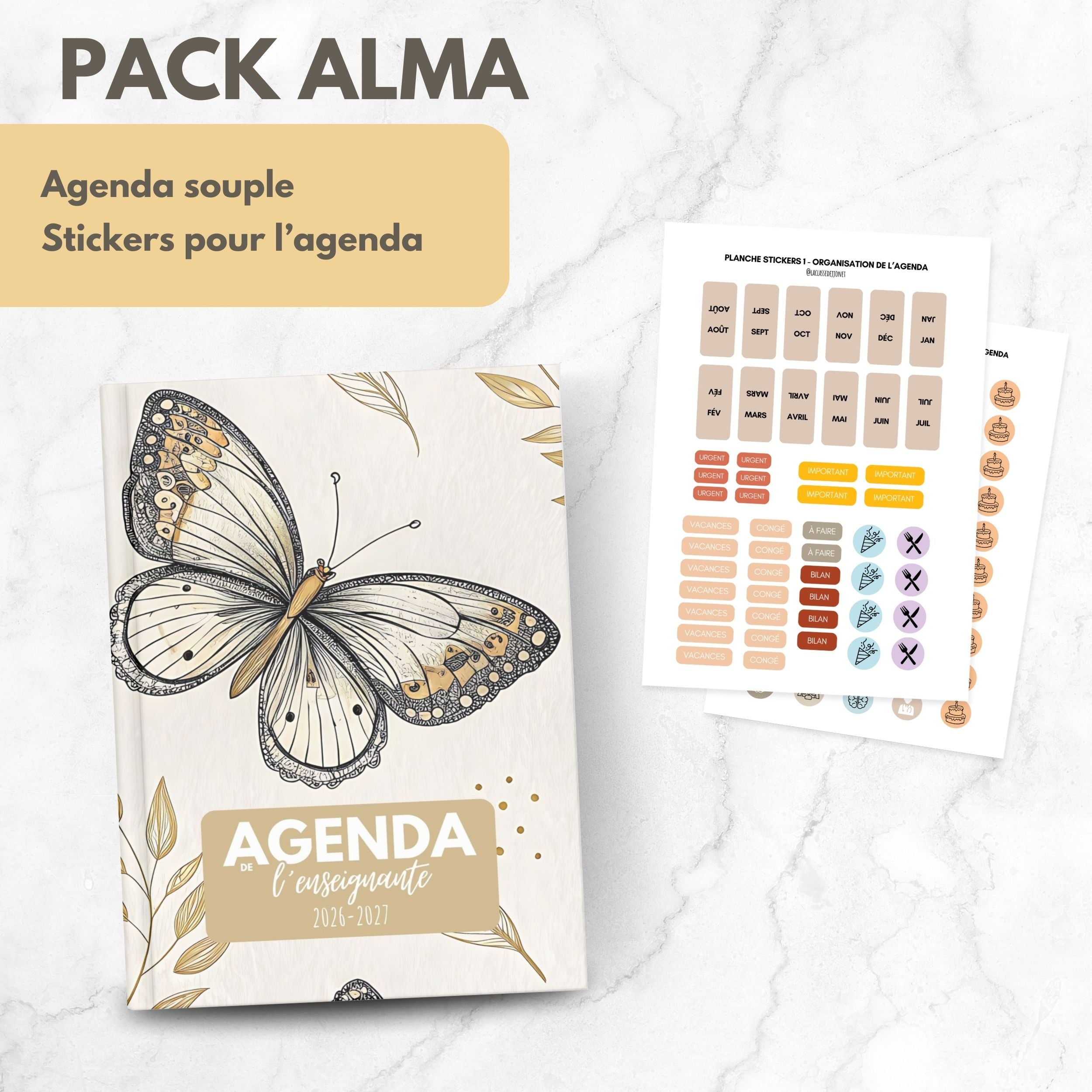 Agenda de l'enseignante ALMA