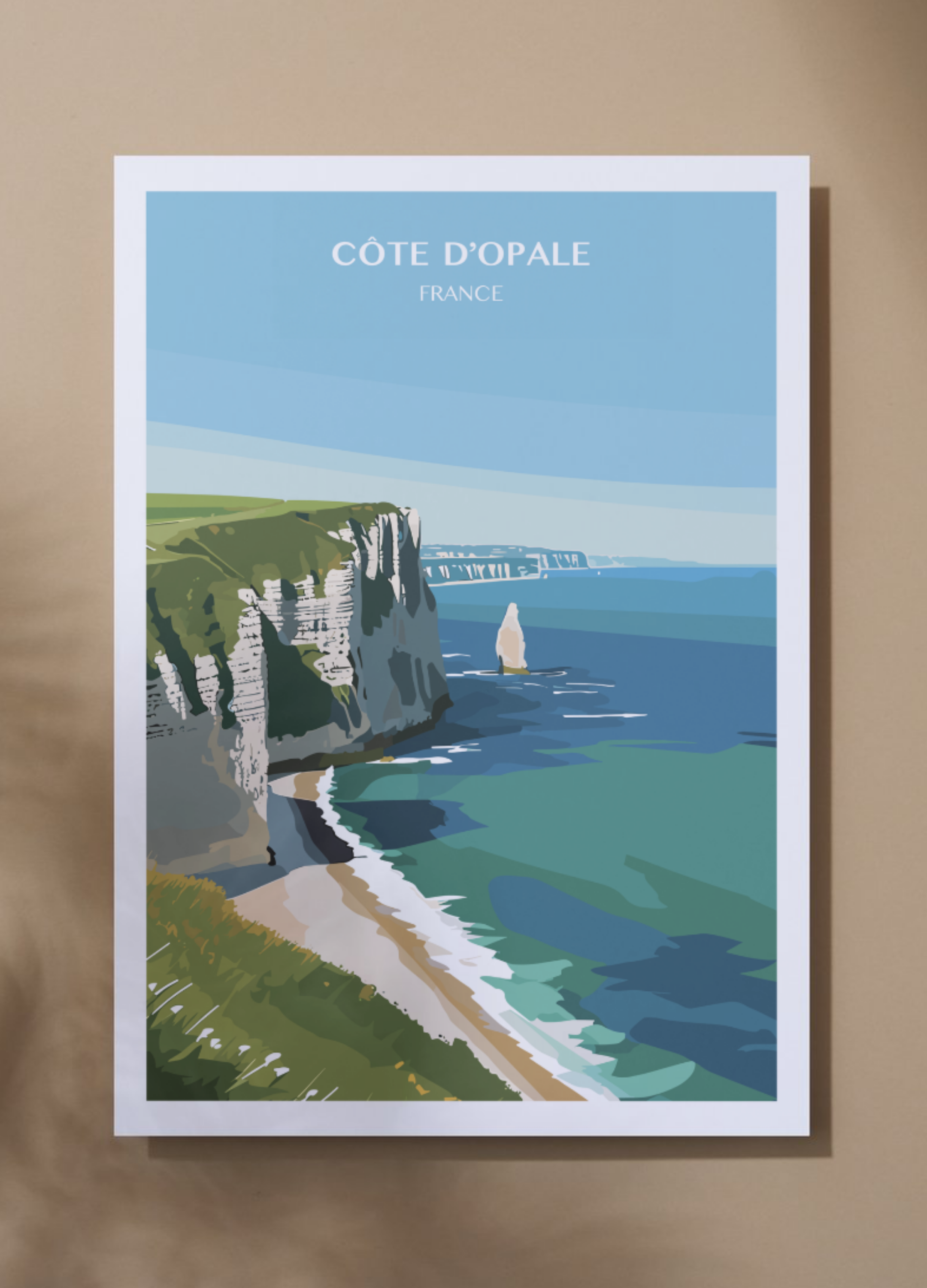 Affiche voyage - Côte d'Opale 🇫🇷