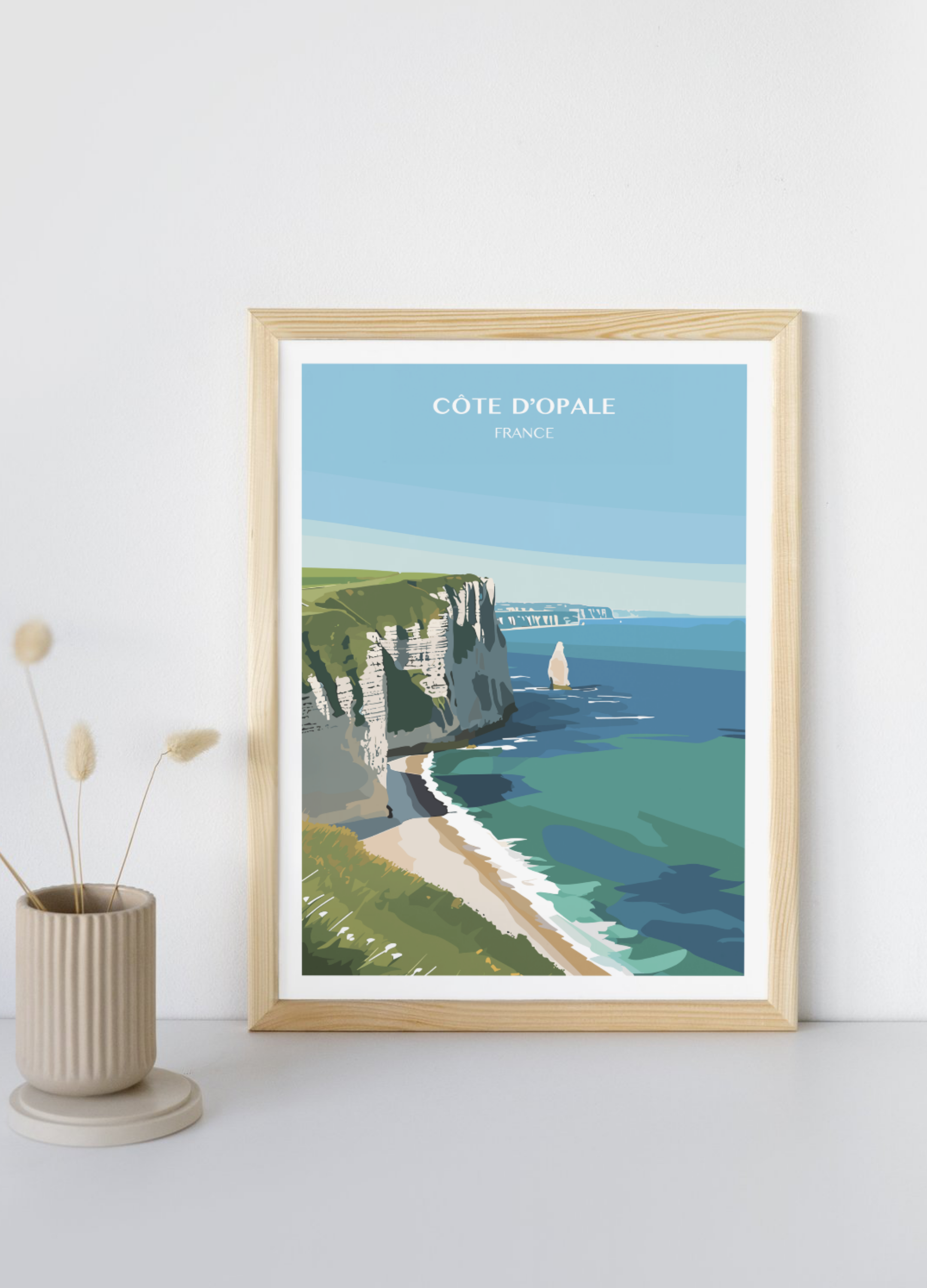 Affiche voyage - Côte d'Opale 🇫🇷