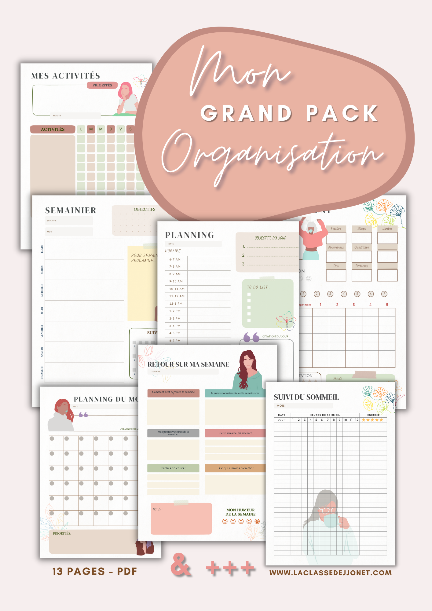 Mon grand pack d'organisation - COLORFUL (PDF)