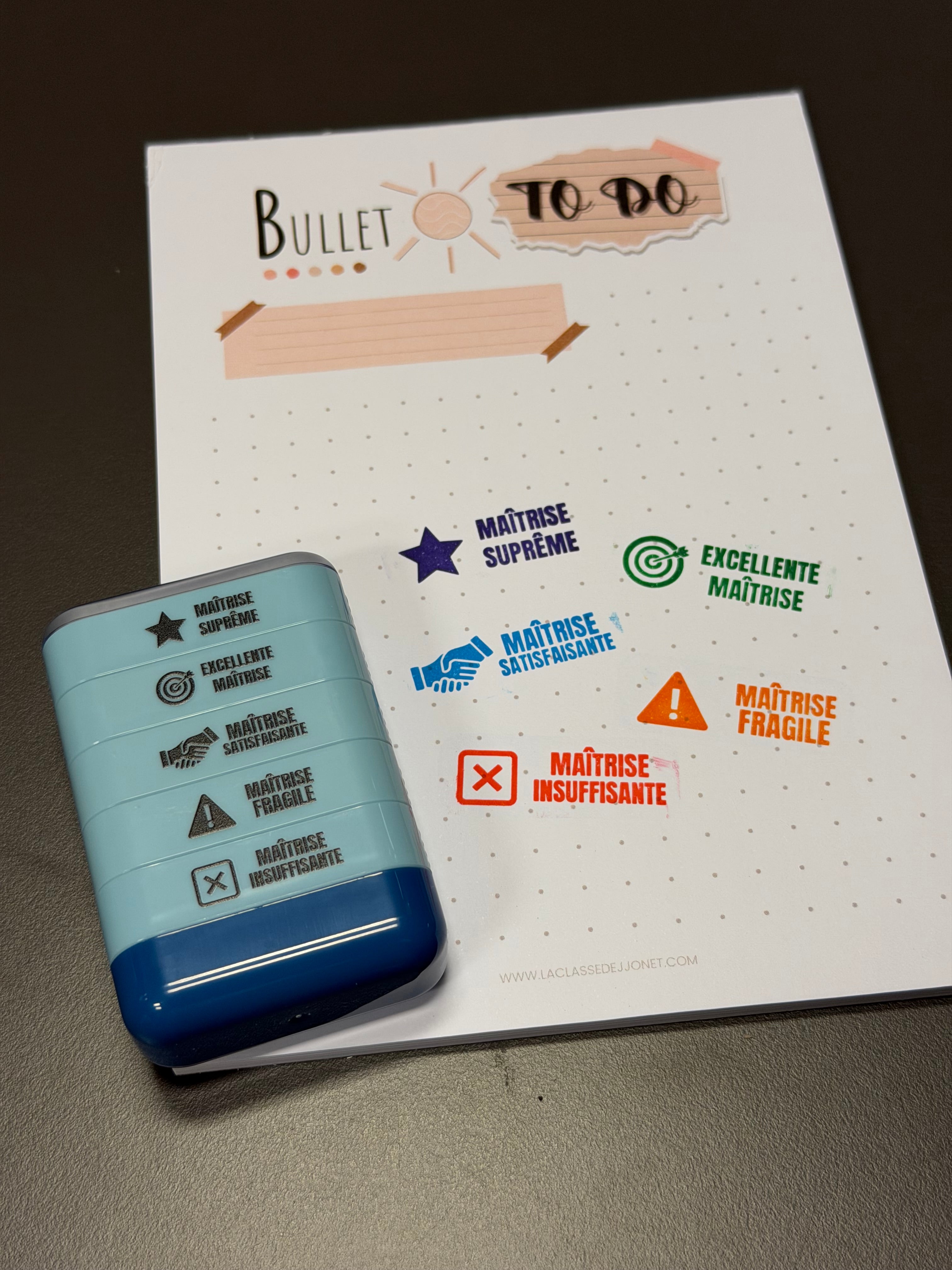 Tampon auto-encreur 5 en 1 - "Maîtrise