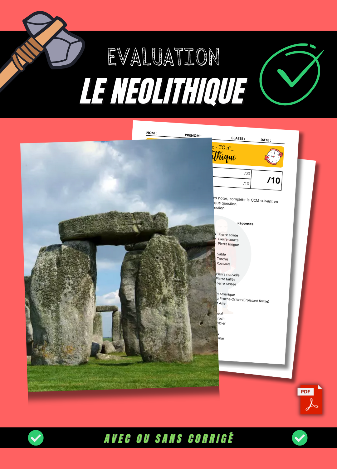 Evaluation - Le Néolithique (PDF)