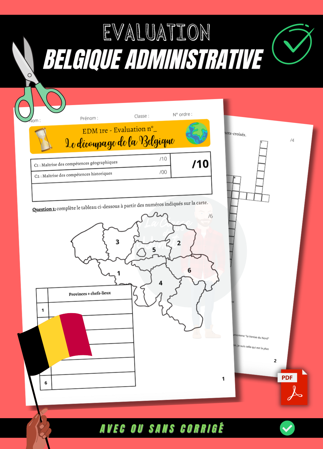 Evaluation - Le découpage de la Belgique (PDF)