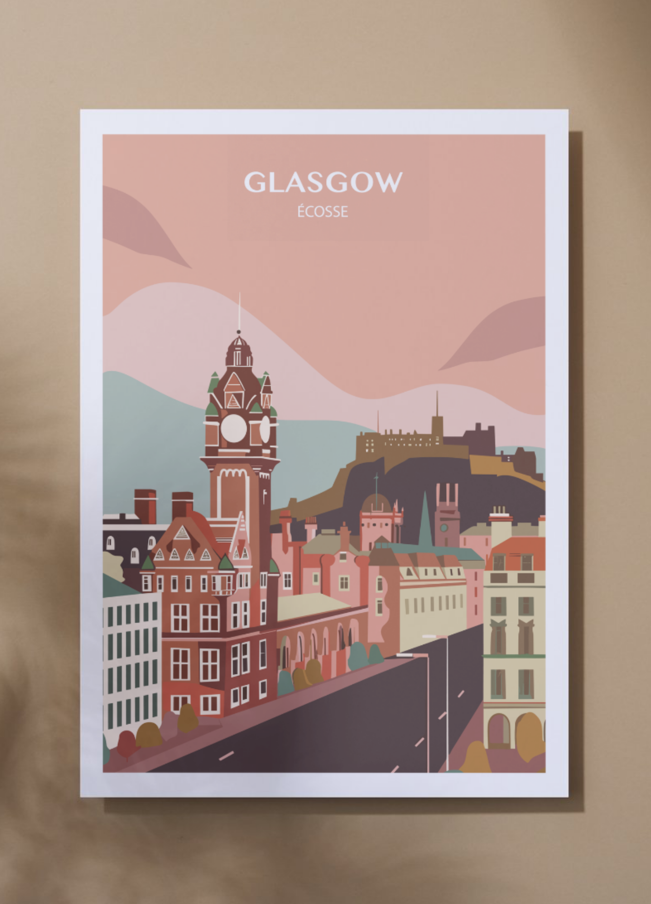 Affiche voyage - Glasgow 🏴󠁧󠁢󠁳󠁣󠁴󠁿