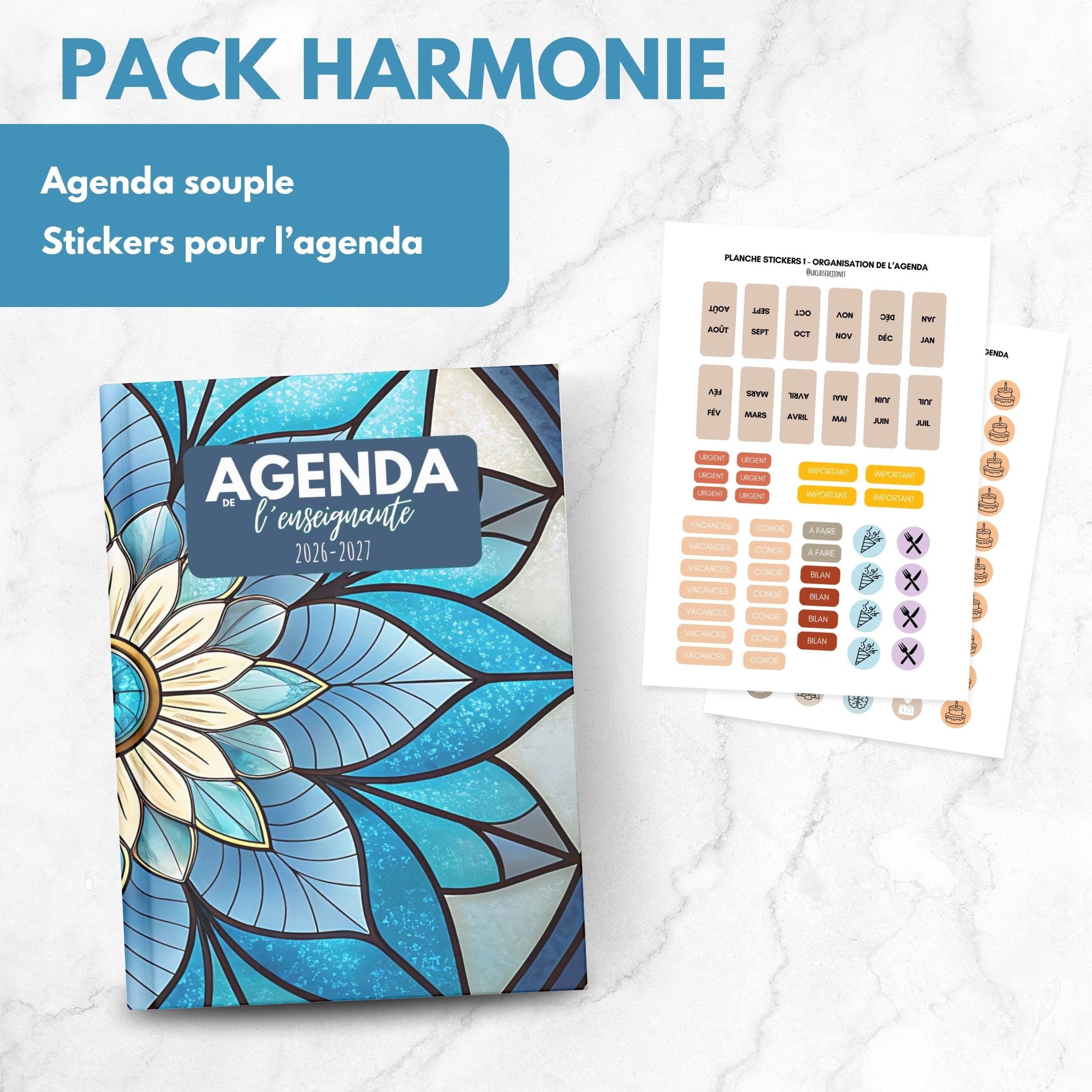 Agenda de l'enseignante HARMONIE