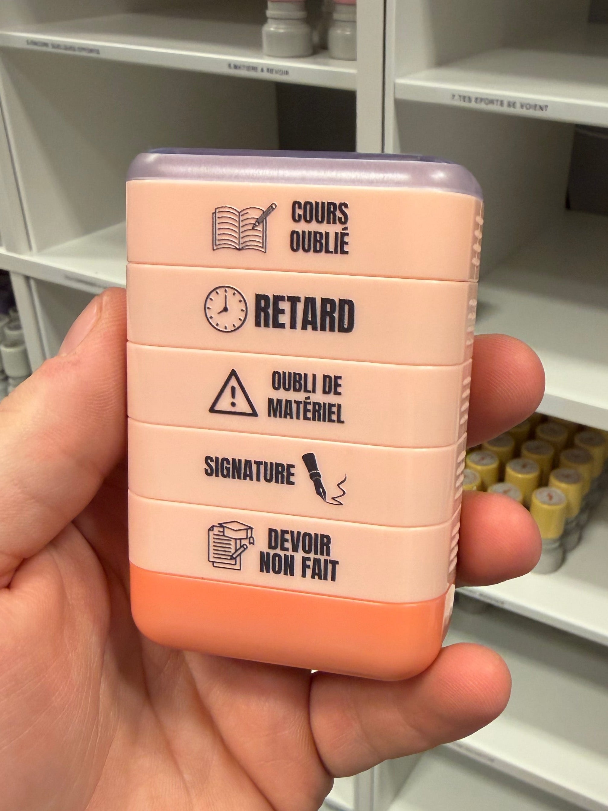 Tampon auto-encreur 5 en 1 - Aïe Aïe Aïe