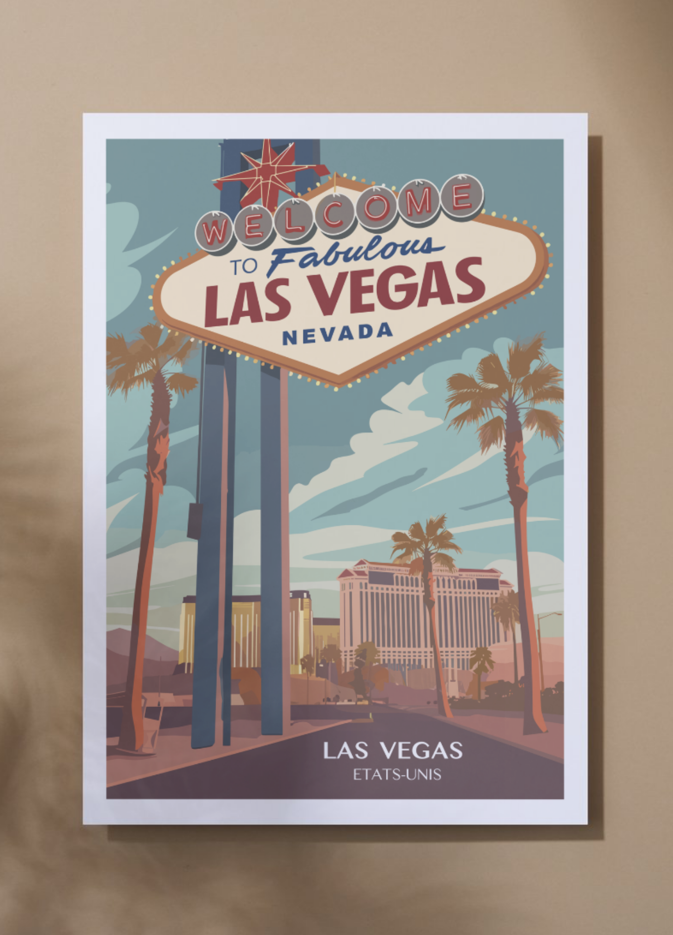 Affiche voyage à Las Vegas 🇺🇲