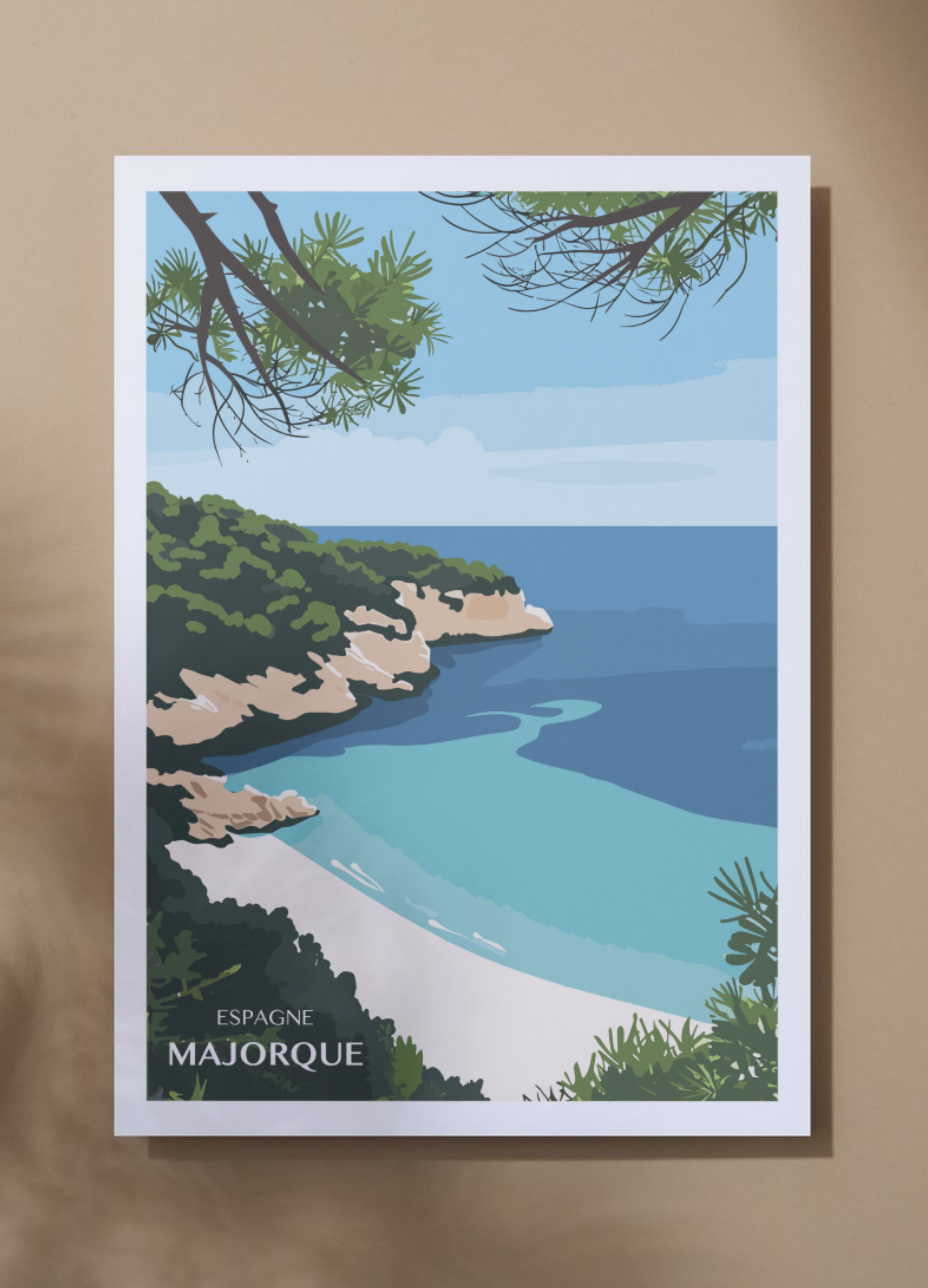 Affiche voyage à Majorque 🇪🇸