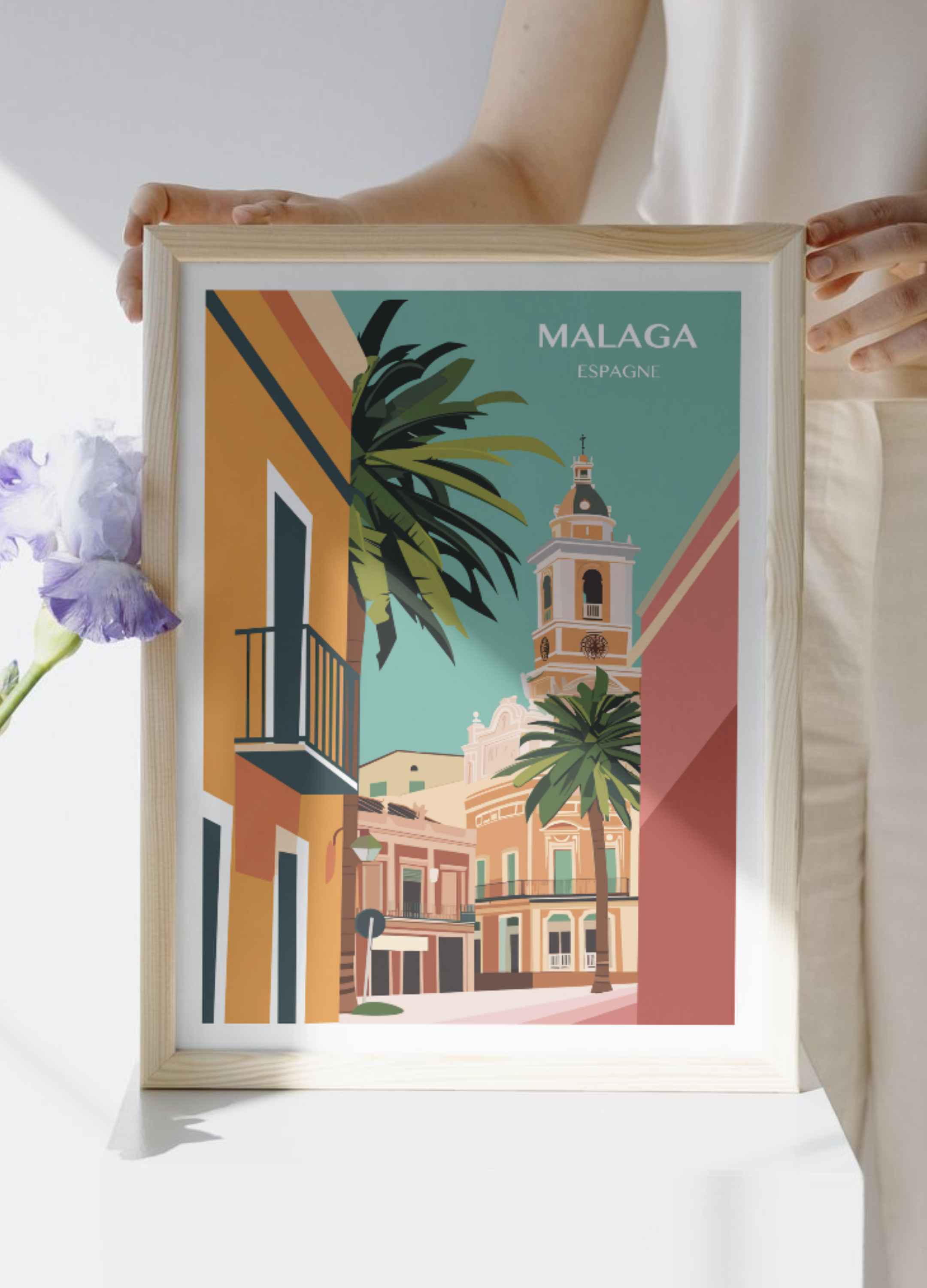 Affiche voyage à Malaga 🇪🇸