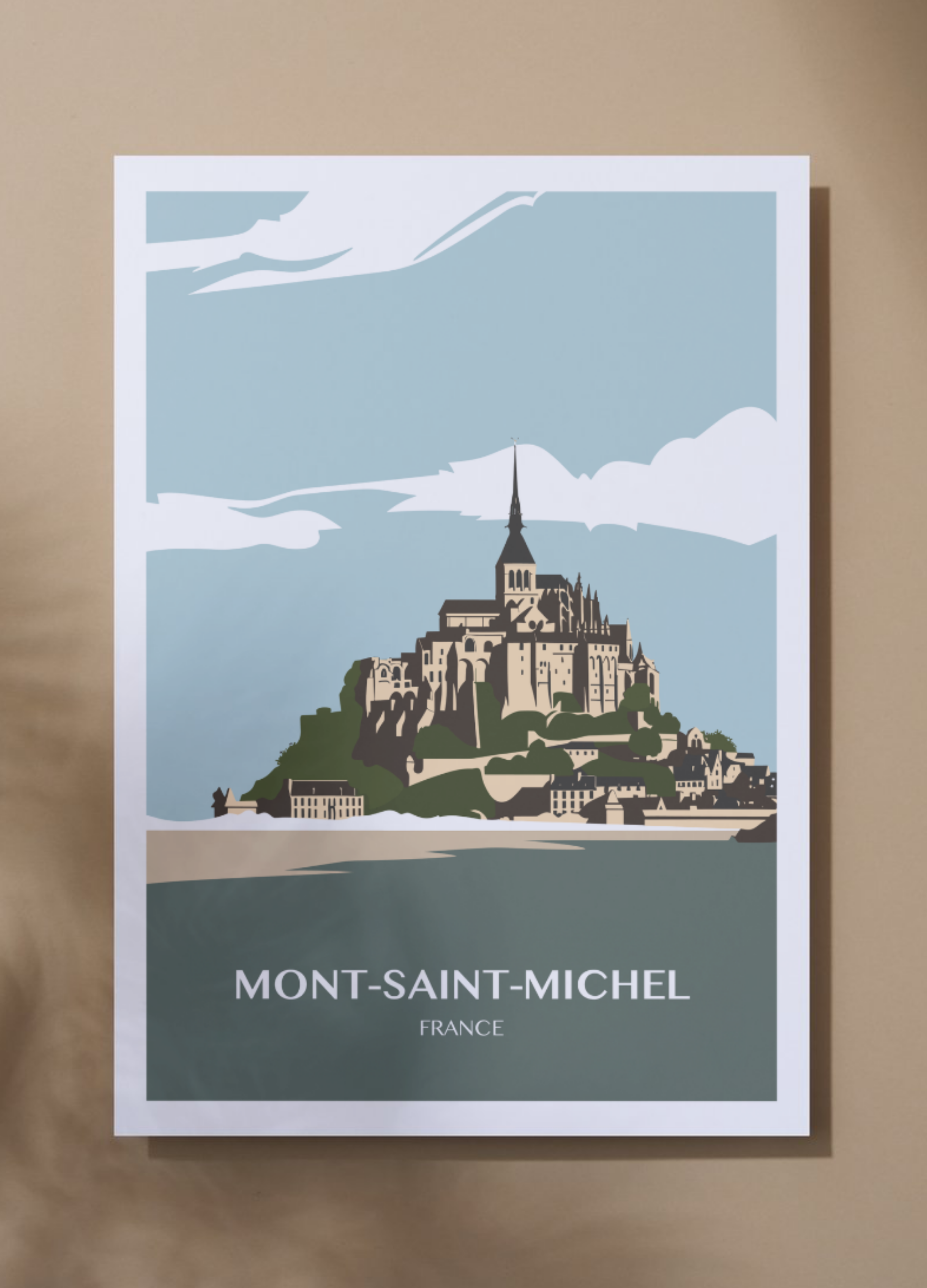 Affiche voyage au Mont-Saint-Michel 🇫🇷