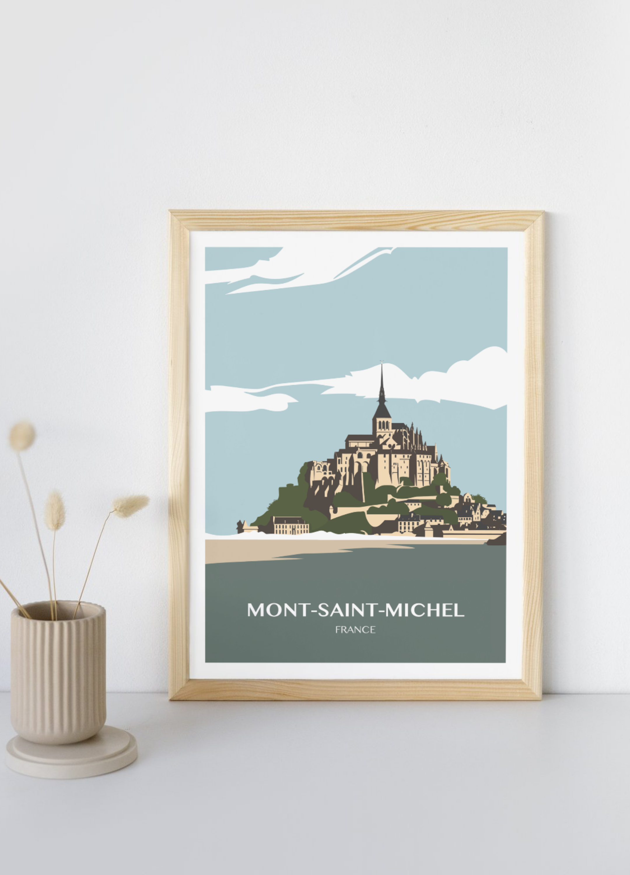 Affiche voyage au Mont-Saint-Michel 🇫🇷