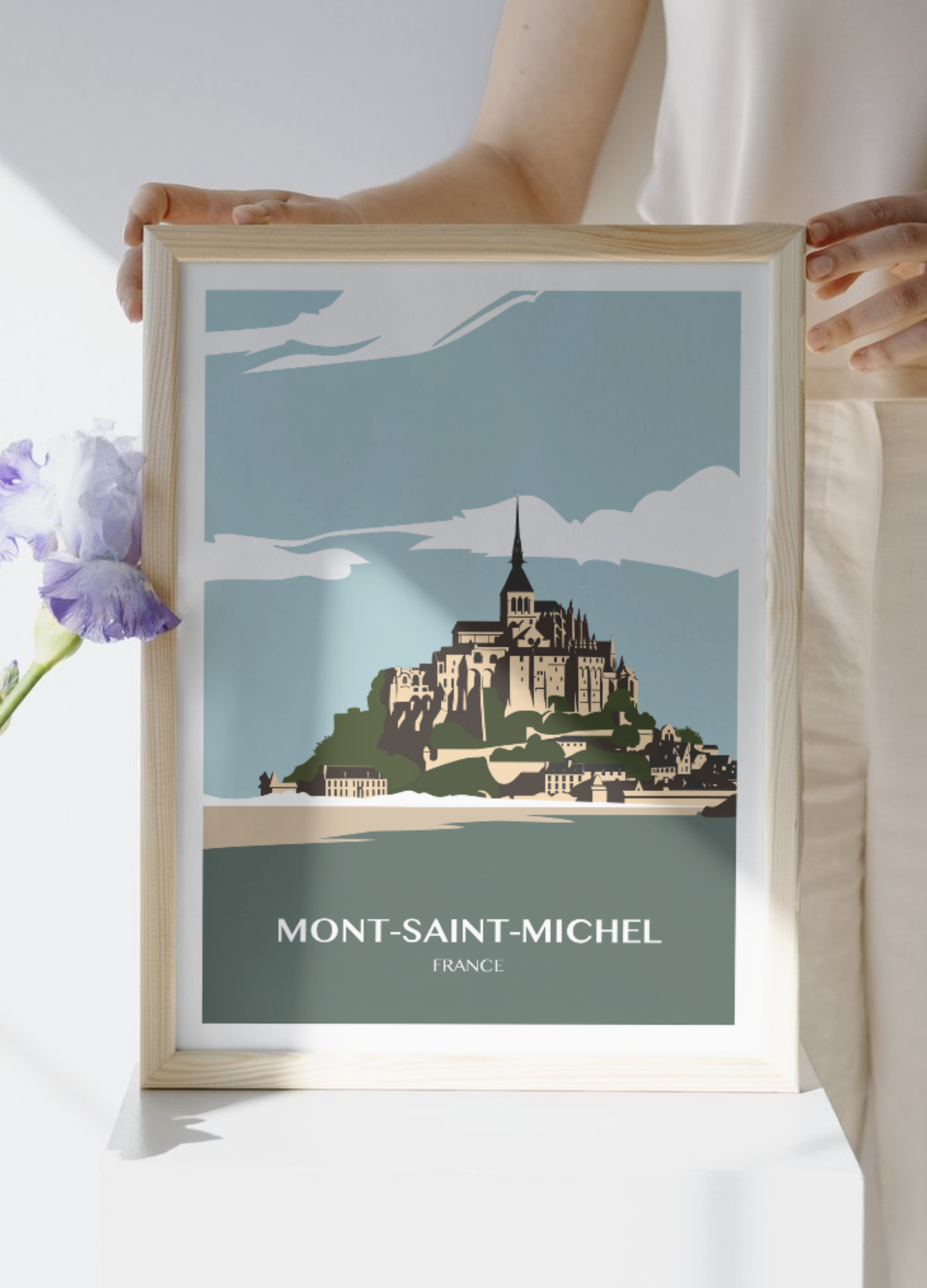 Affiche voyage au Mont-Saint-Michel 🇫🇷