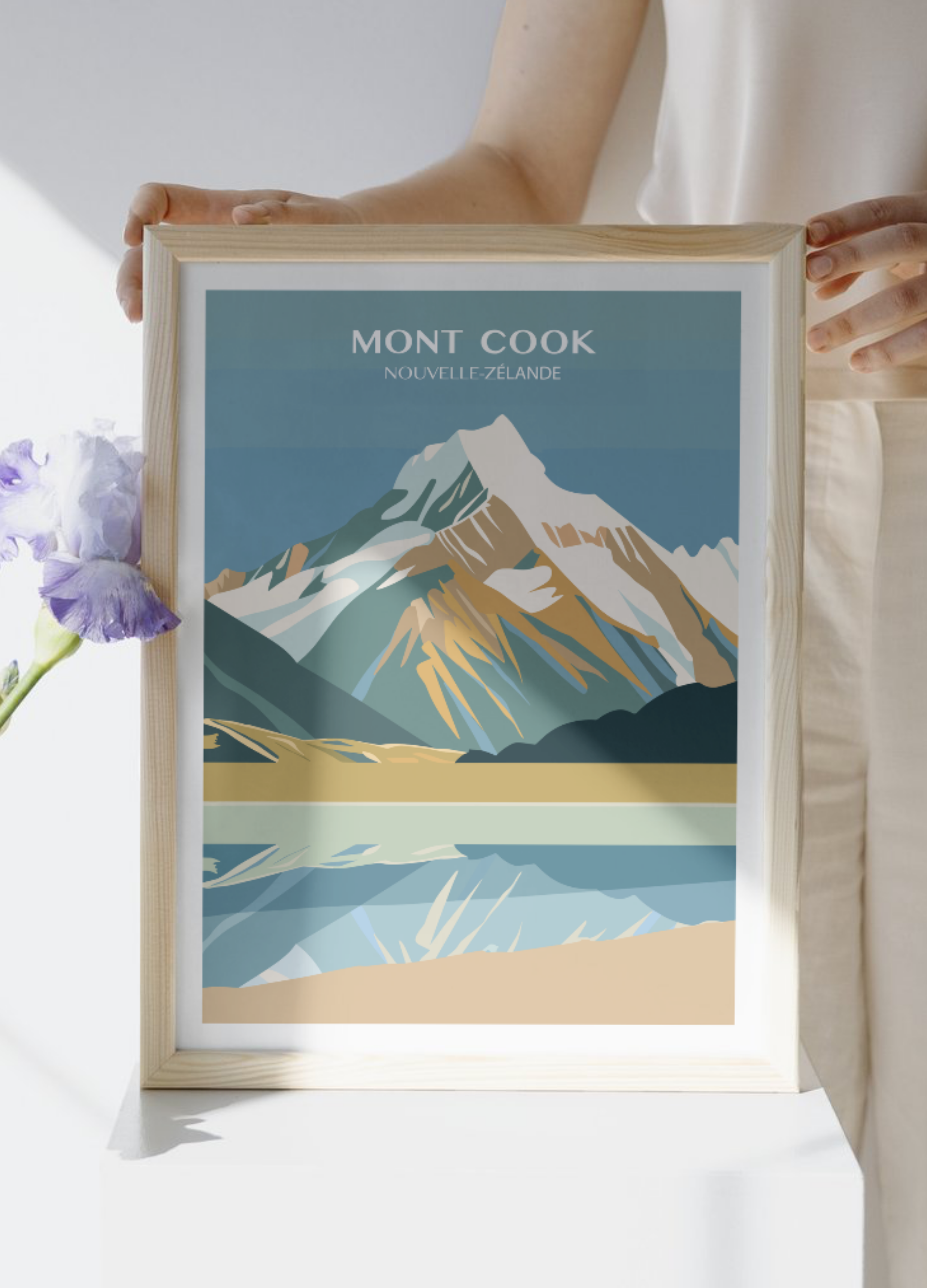 Affiche voyage Mont Cook 🇳🇿