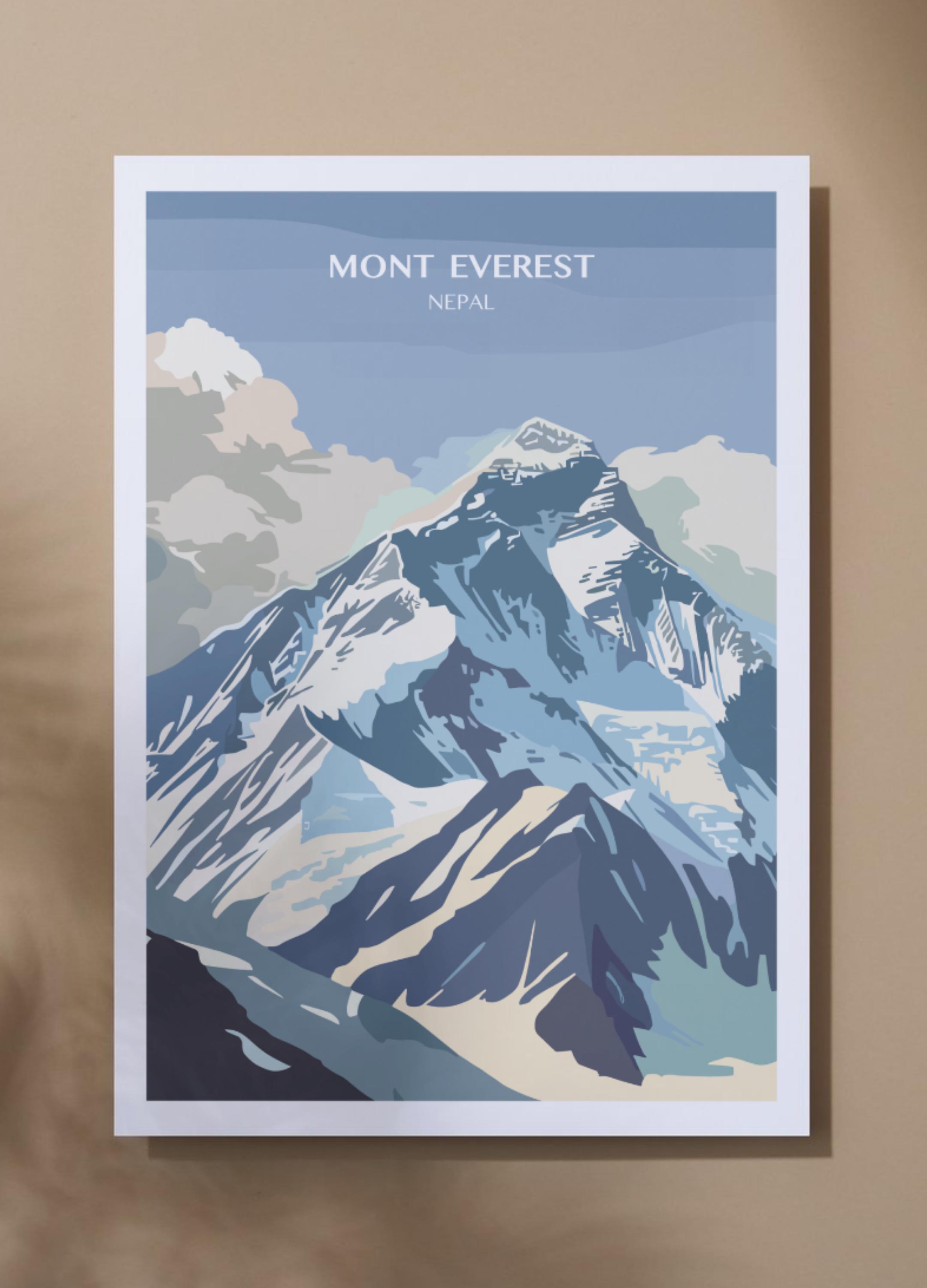 Affiche voyage Mont Everest 🇳🇵