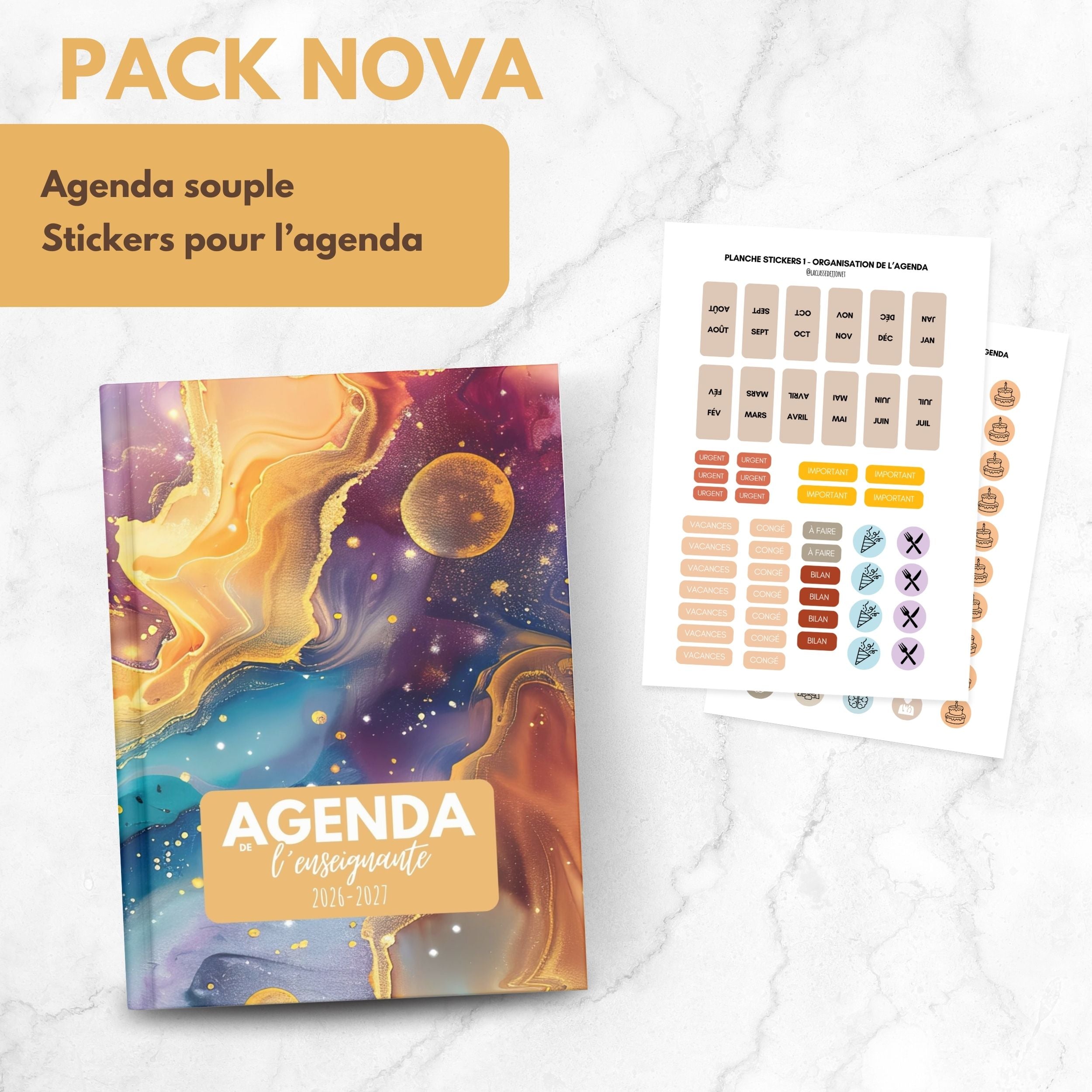 Agenda de l'enseignante NOVA