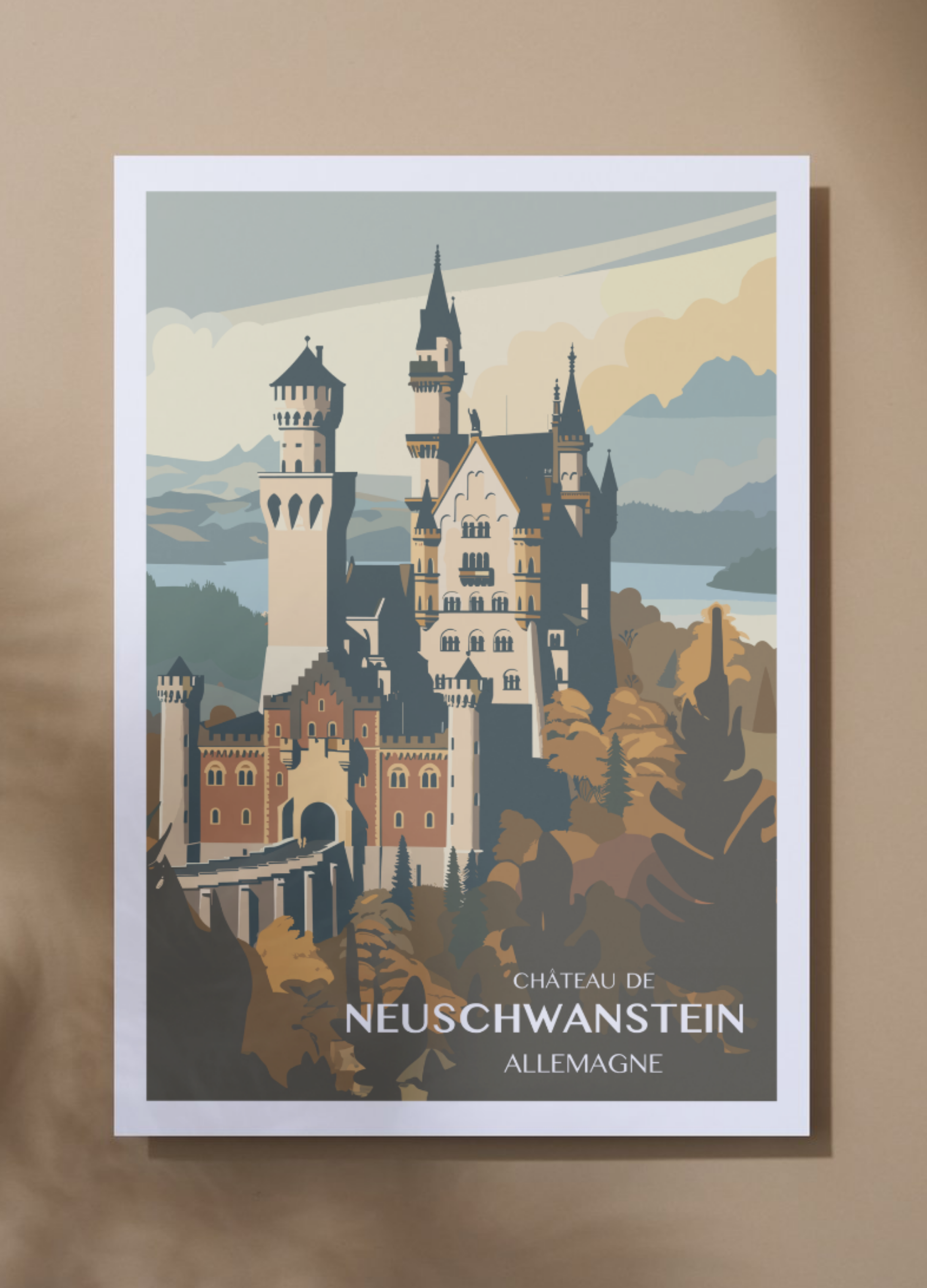 Affiche voyage - Château Neuschwanstein 🇩🇪