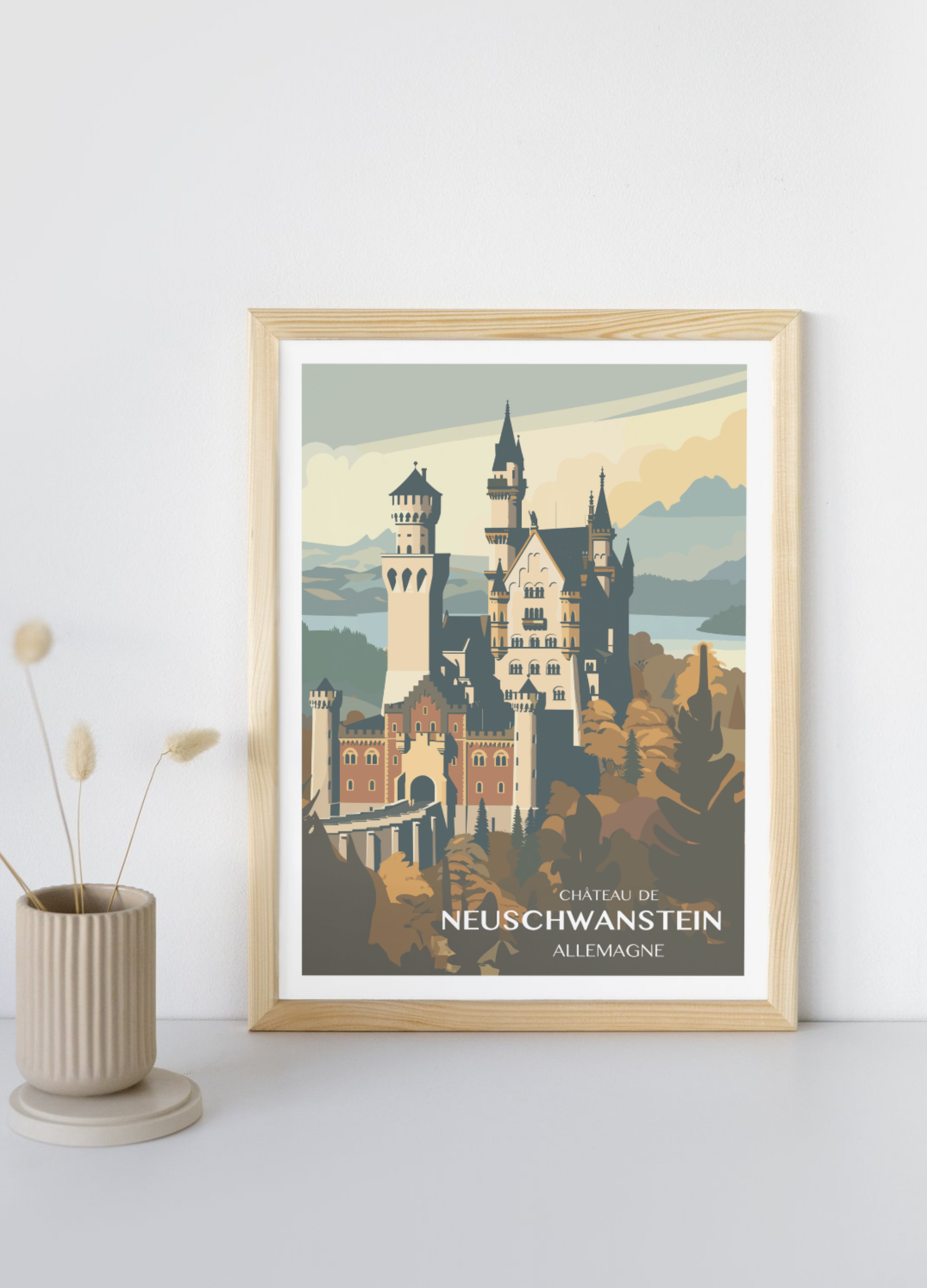 Affiche voyage - Château Neuschwanstein 🇩🇪