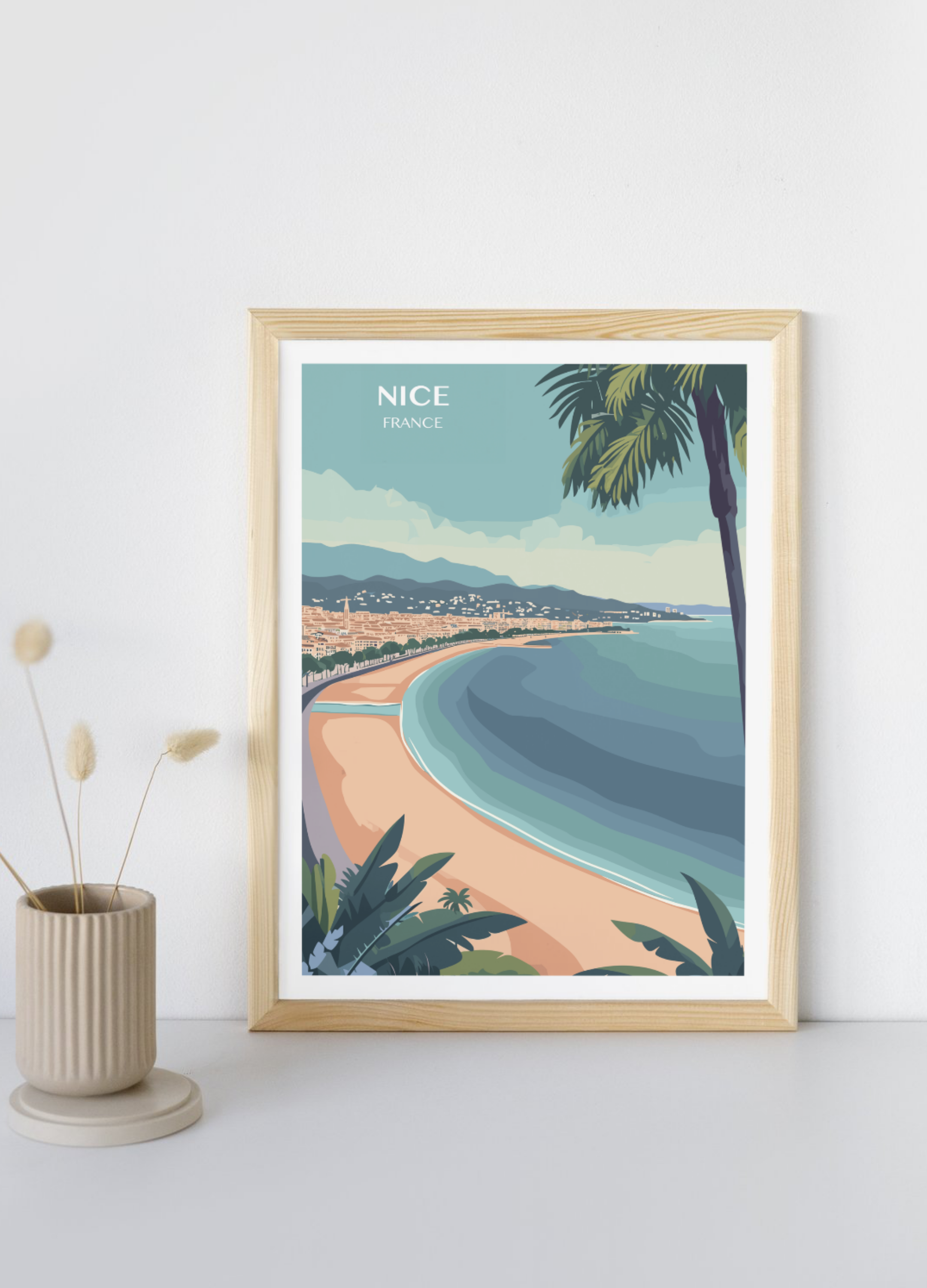 Affiche voyage à Nice 🇫🇷