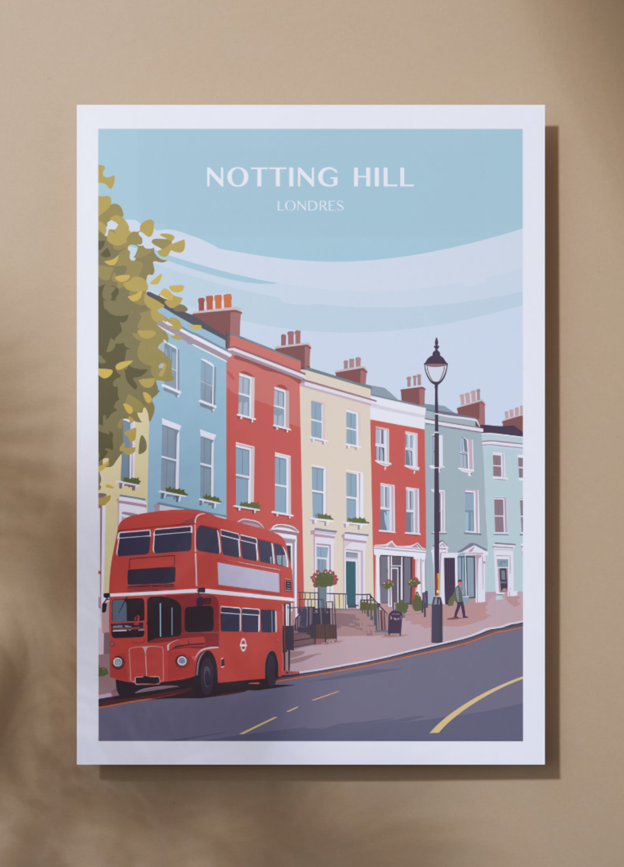 Affiche voyage à Notting Hill 🇬🇧