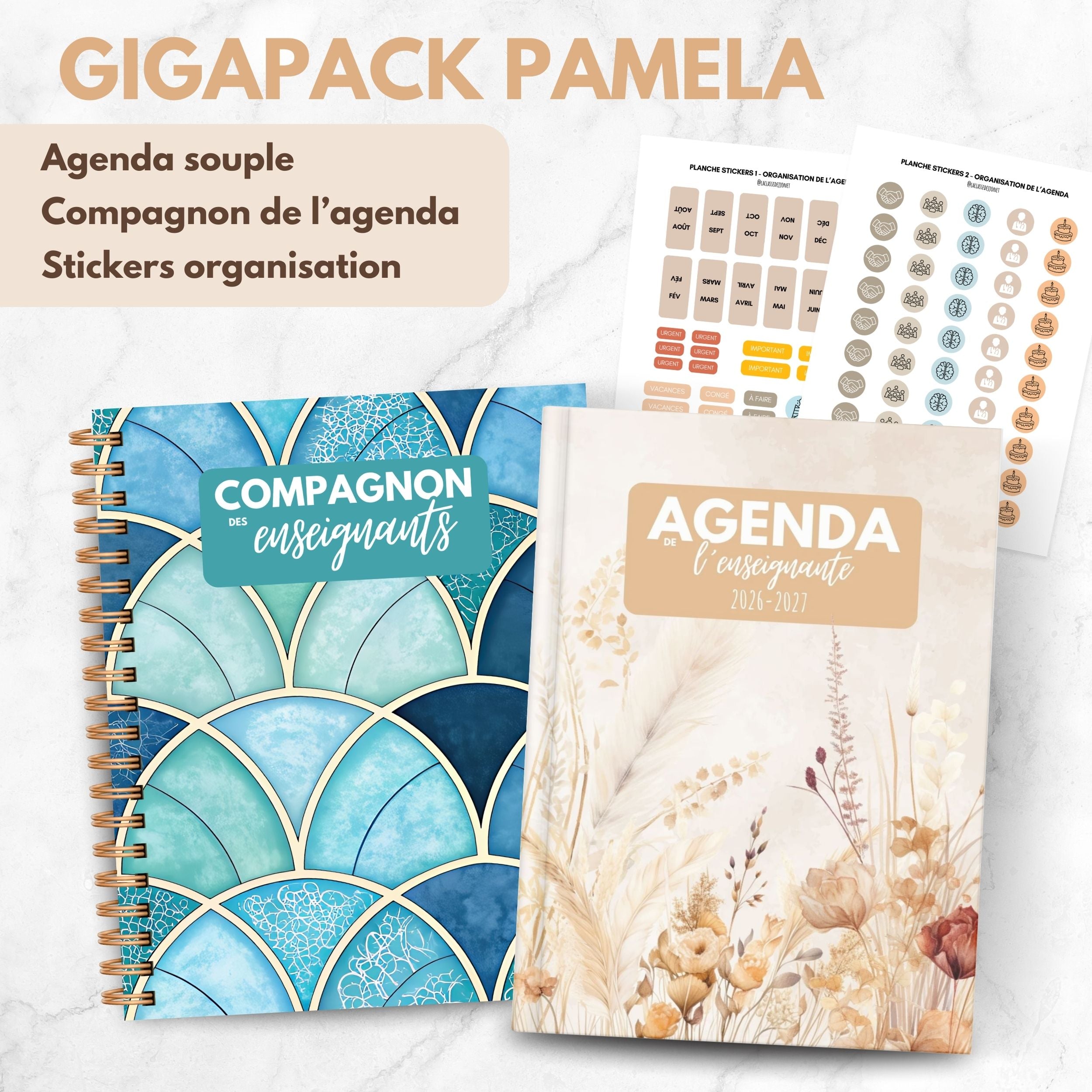 Agenda de l'enseignante PAMELA