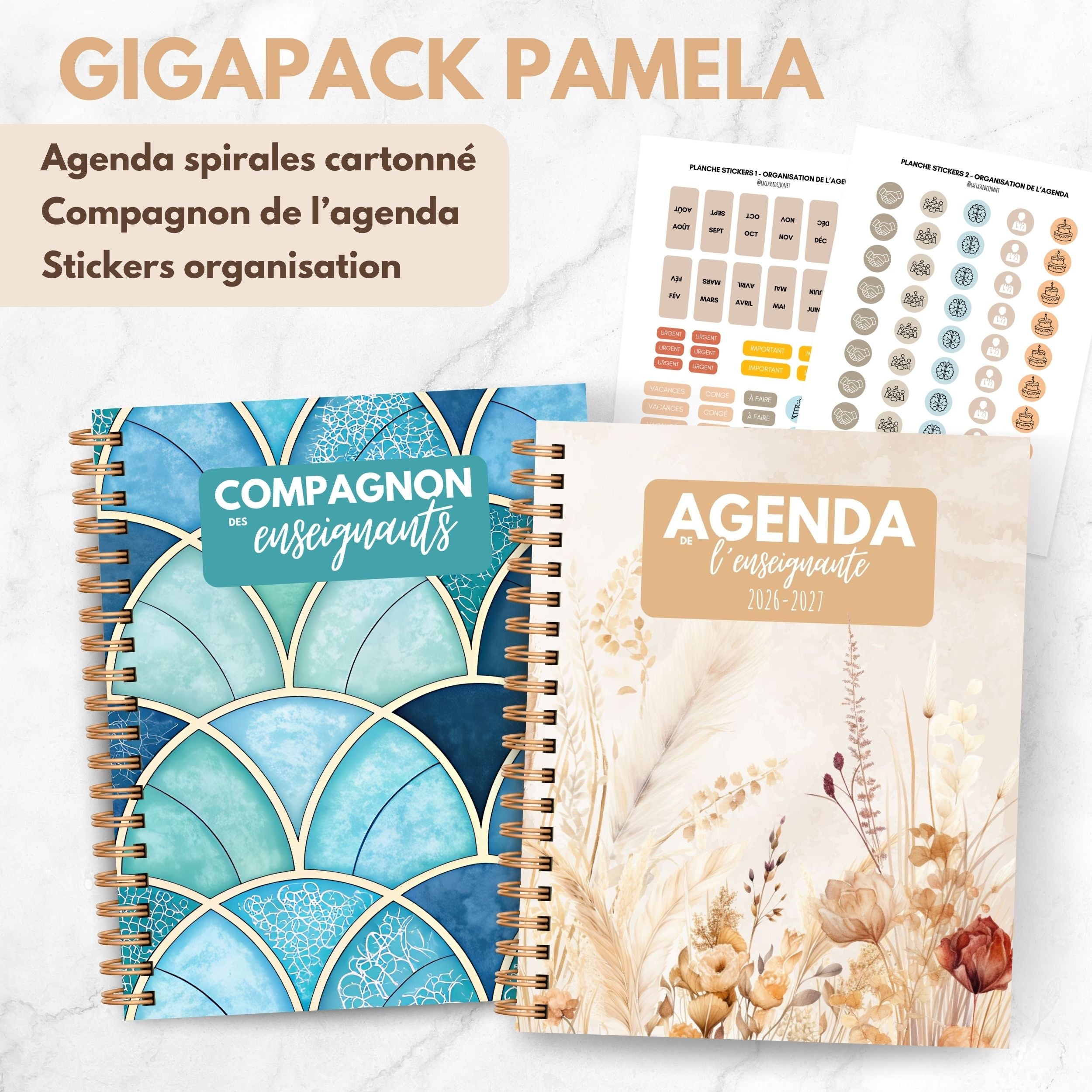 Agenda de l'enseignante PAMELA