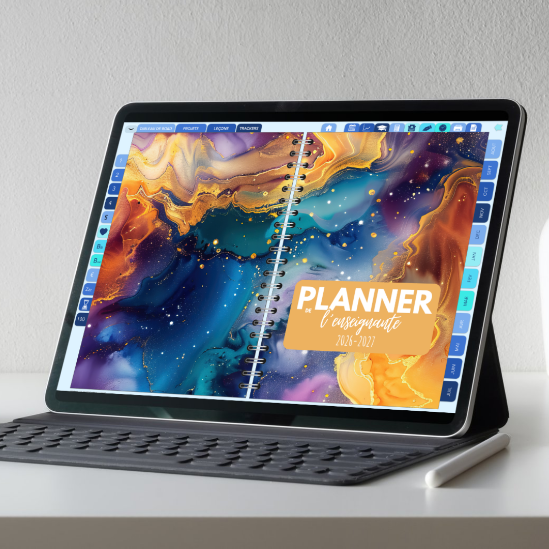 Planificateur digital enseignant 2026-2027