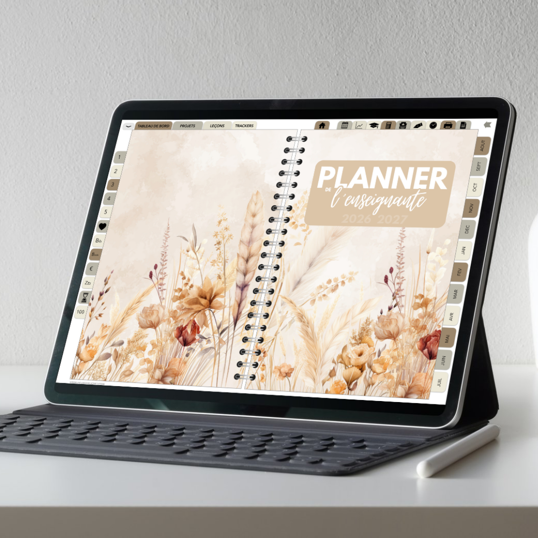 Planificateur digital enseignant 2026-2027