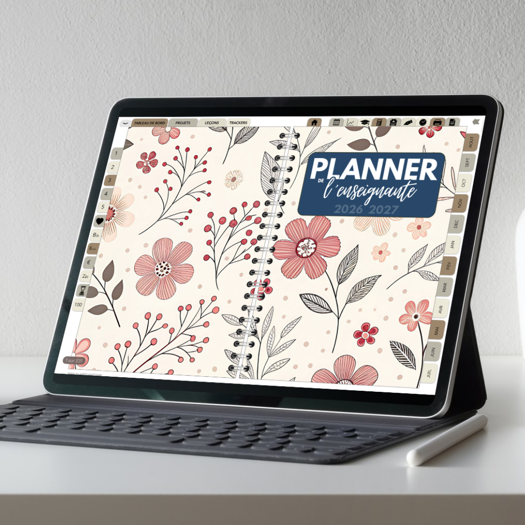 Planificateur digital enseignant 2026-2027