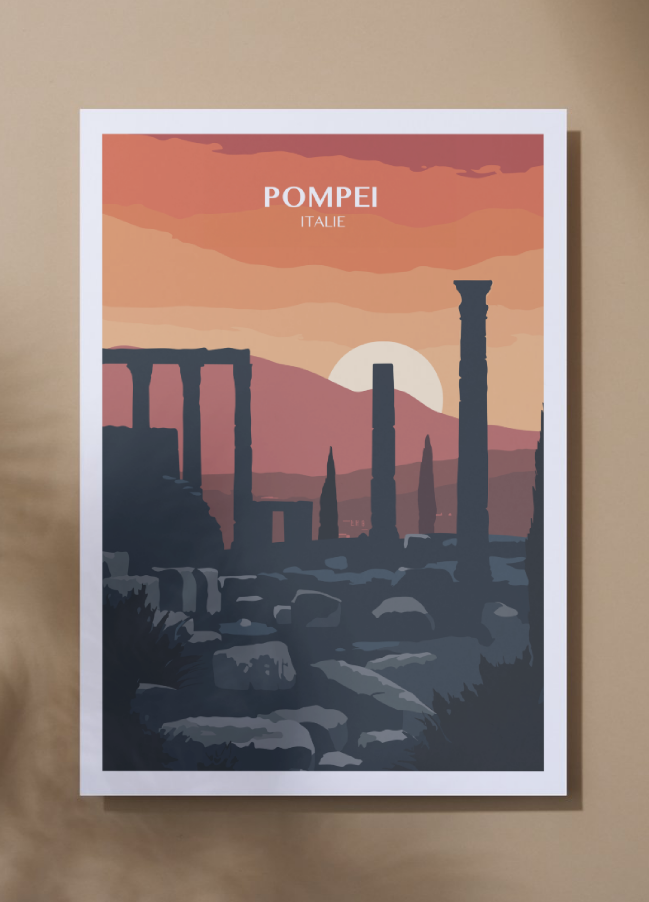 Affiche voyage à Pompei 🇮🇹