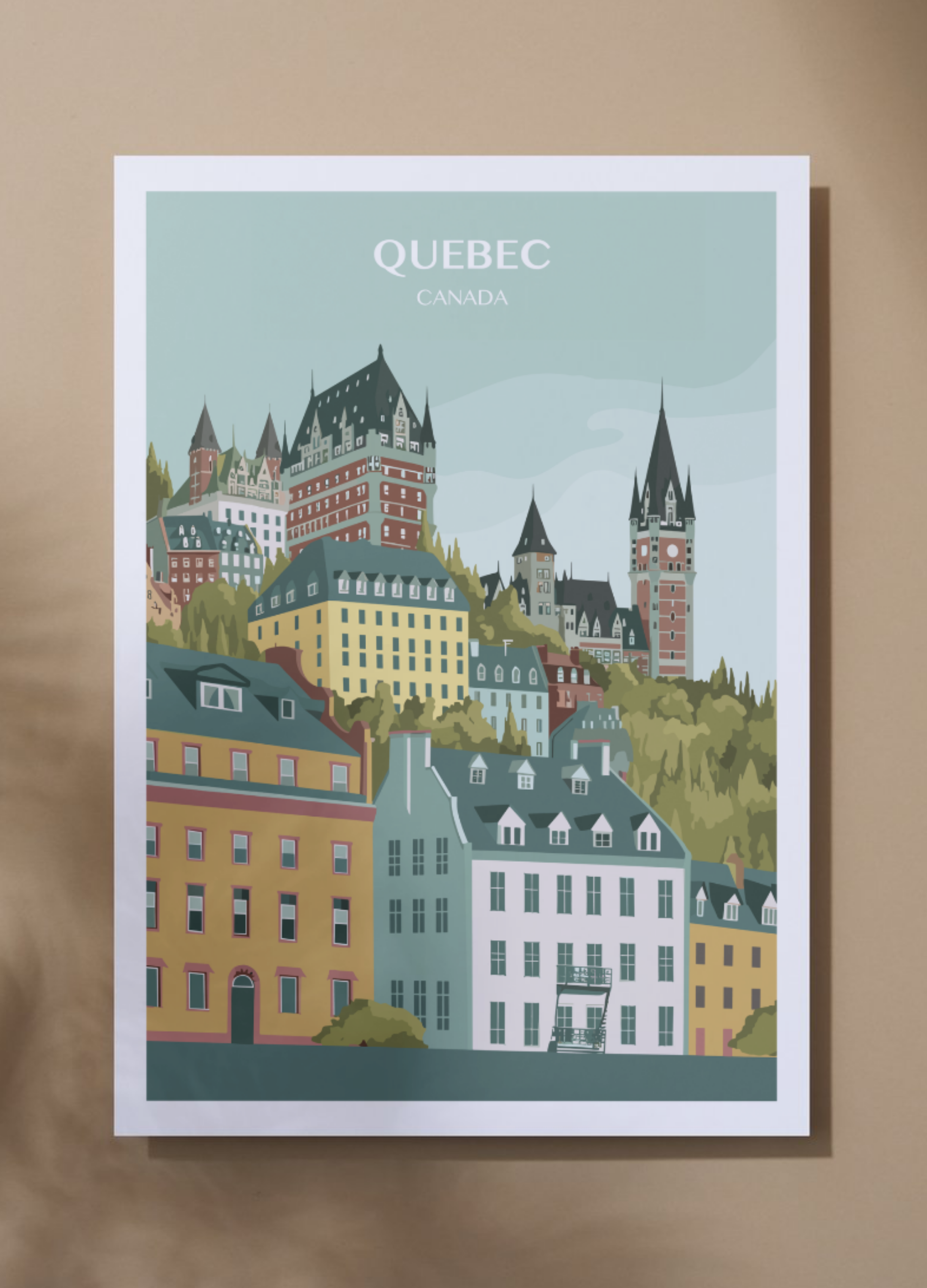 Affiche voyage à Québec 🇨🇦