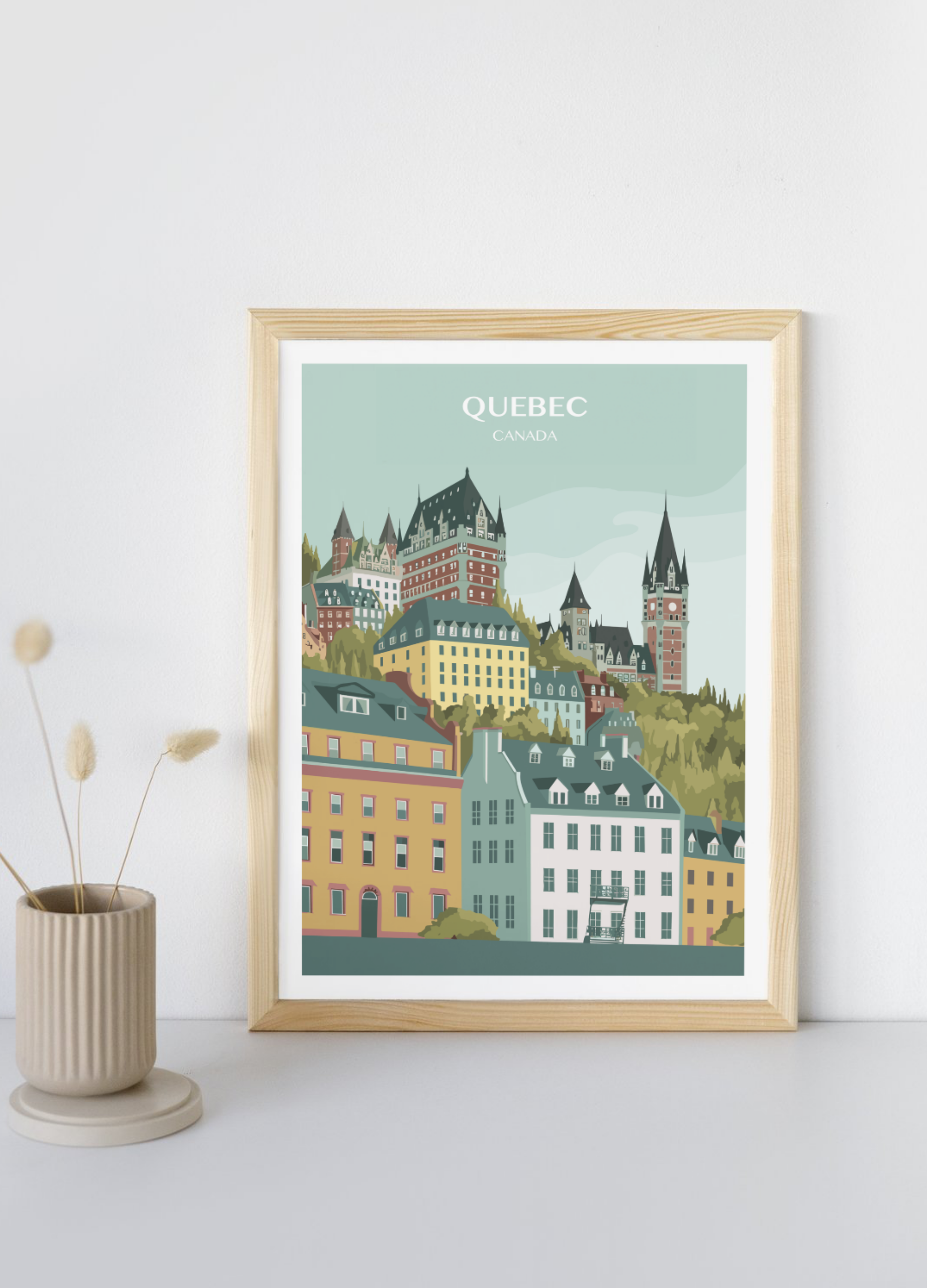 Affiche voyage à Québec 🇨🇦