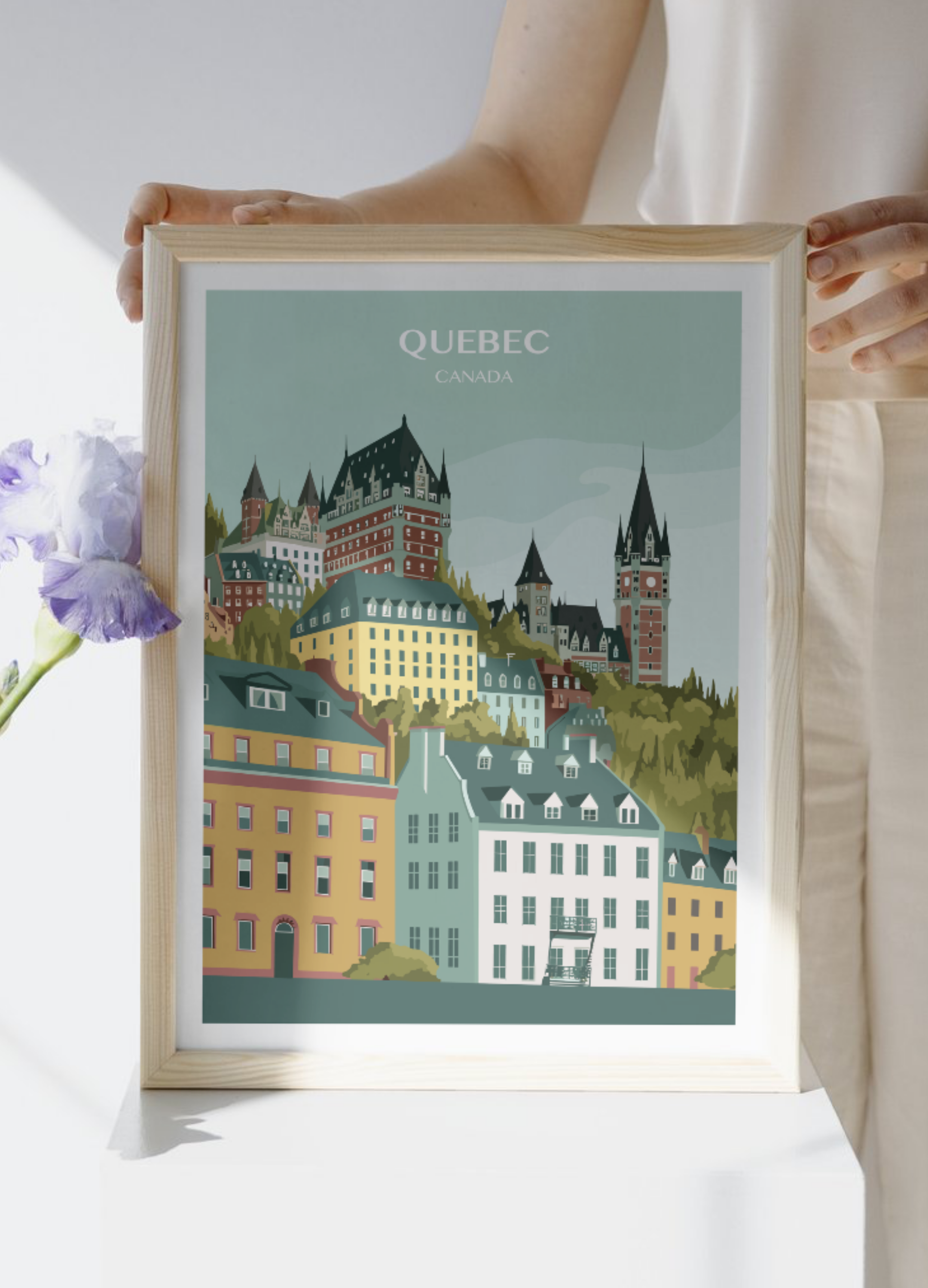 Affiche voyage à Québec 🇨🇦