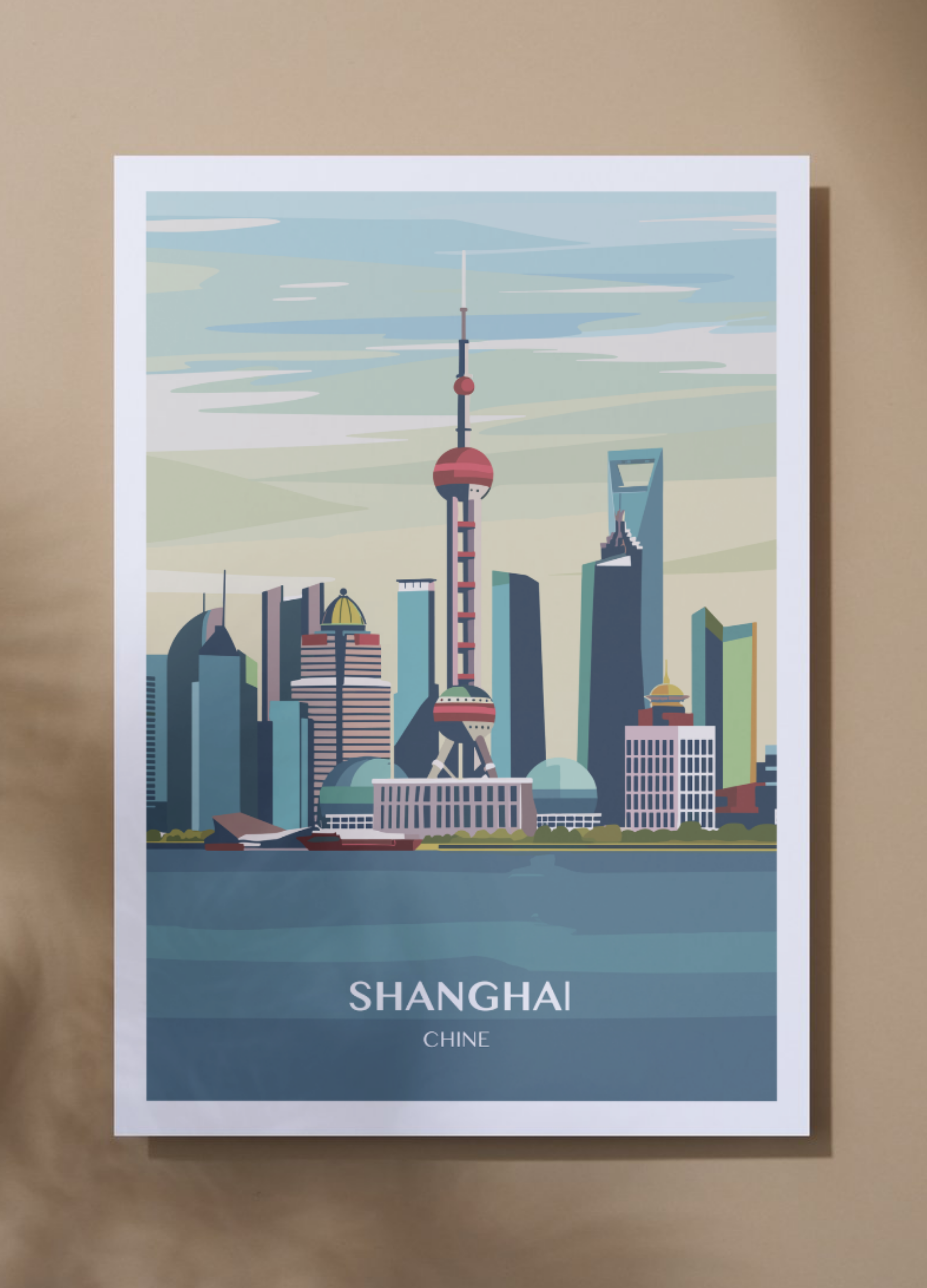 Affiche voyage à Shanghai 🇨🇳