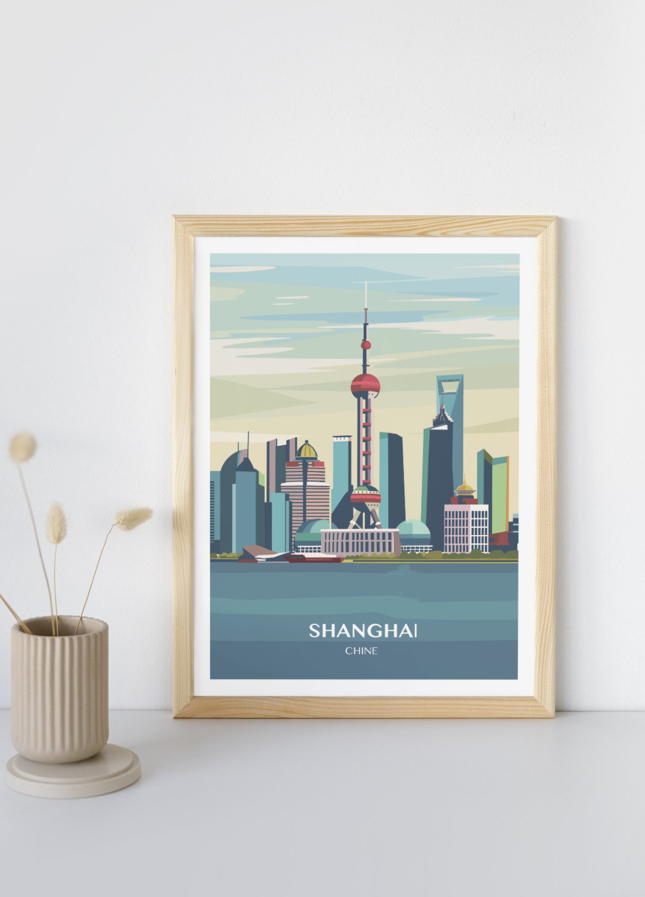 Affiche voyage à Shanghai 🇨🇳