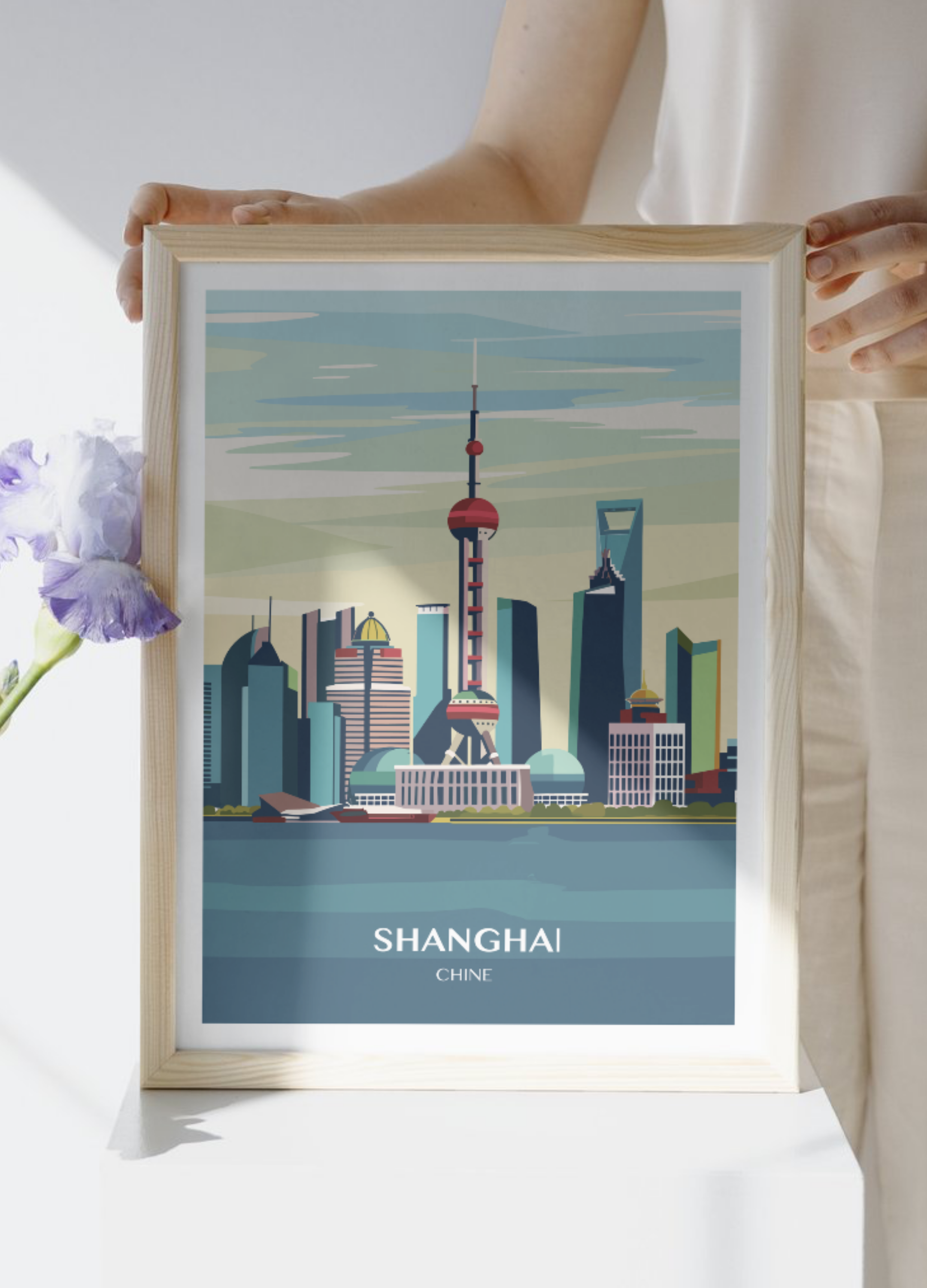 Affiche voyage à Shanghai 🇨🇳