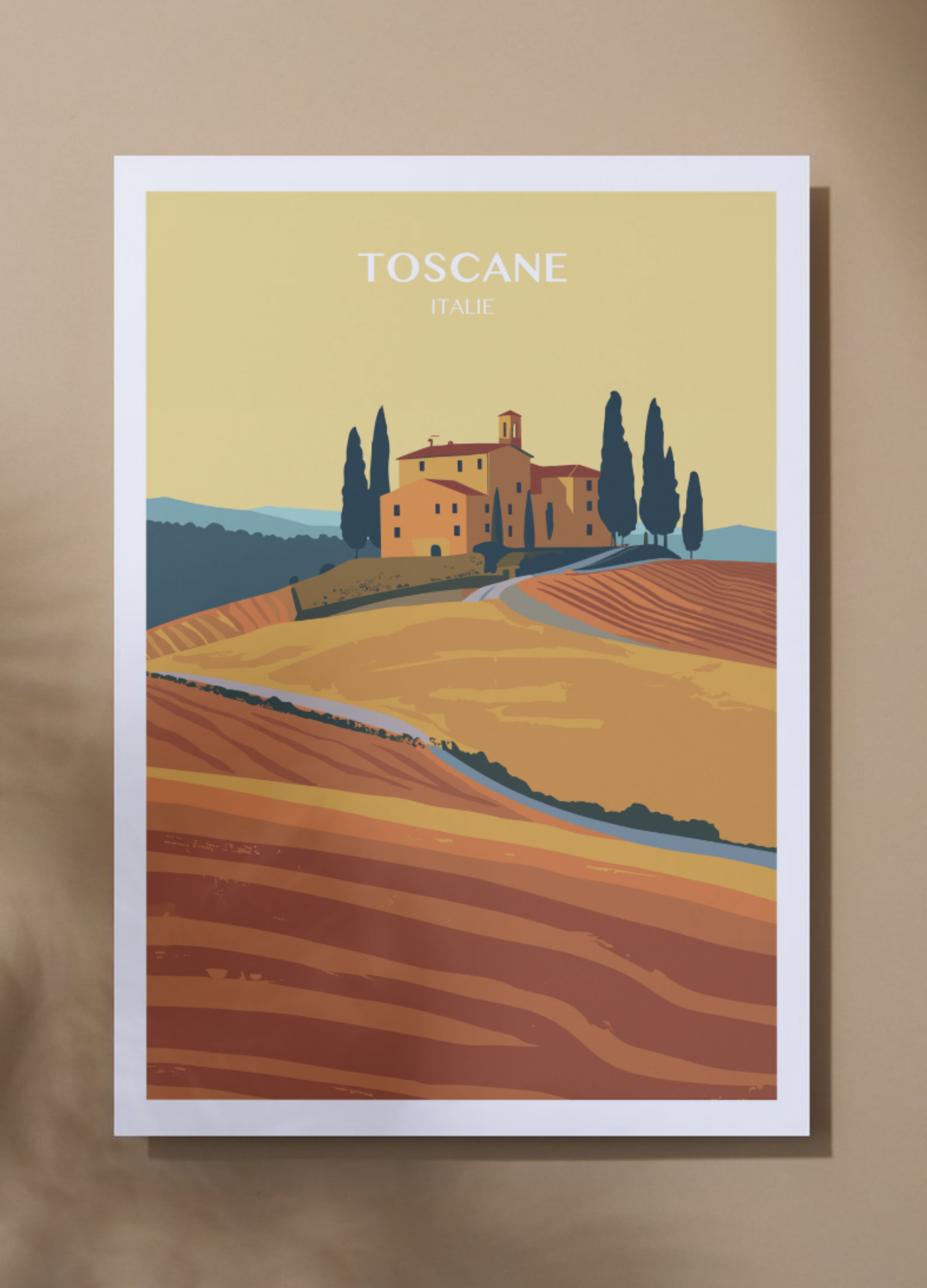 Affiche voyage en Toscane 🇮🇹